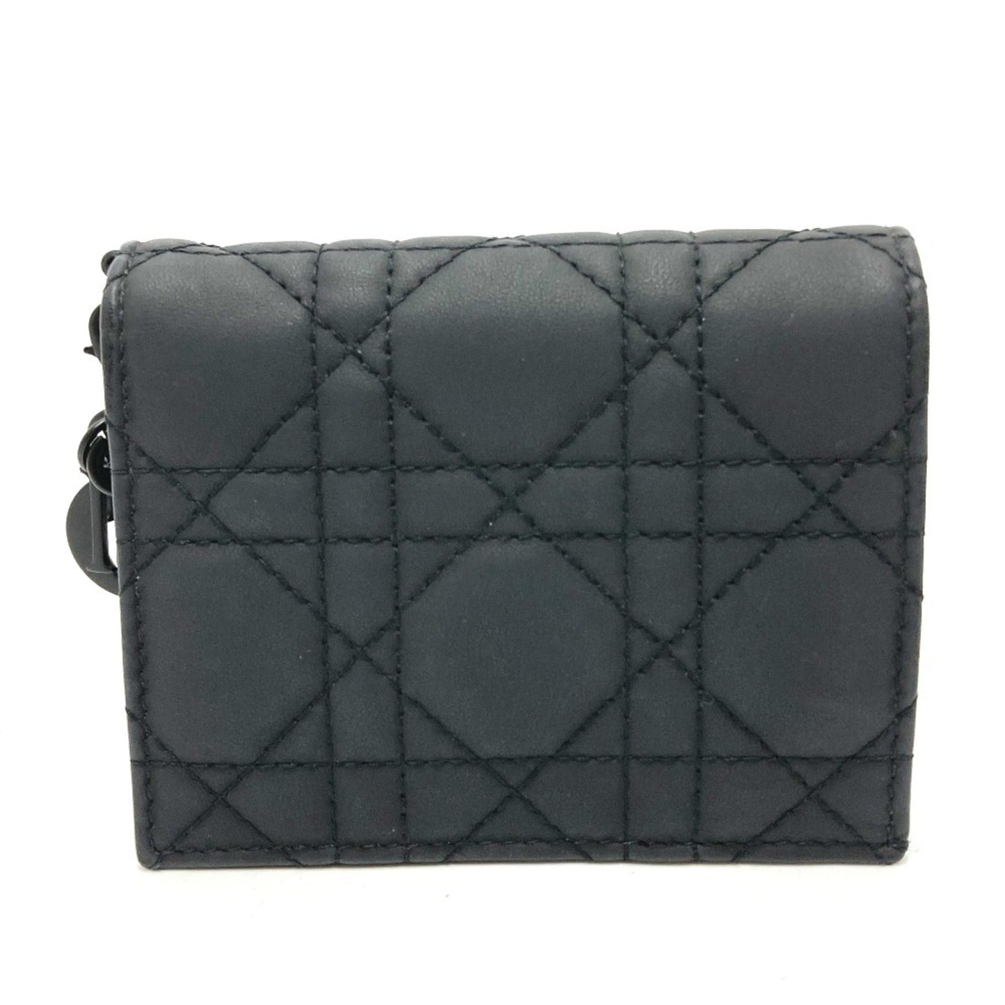 Christian Dior Black Leather Wallet (Bi-Fold) ()