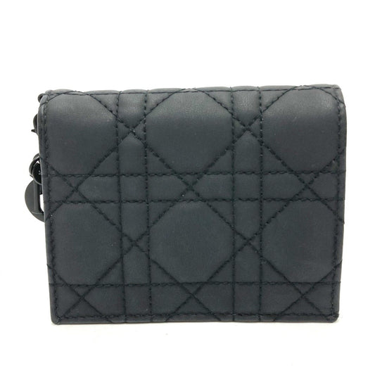 Christian Dior Black Leather Wallet (Bi-Fold) ()