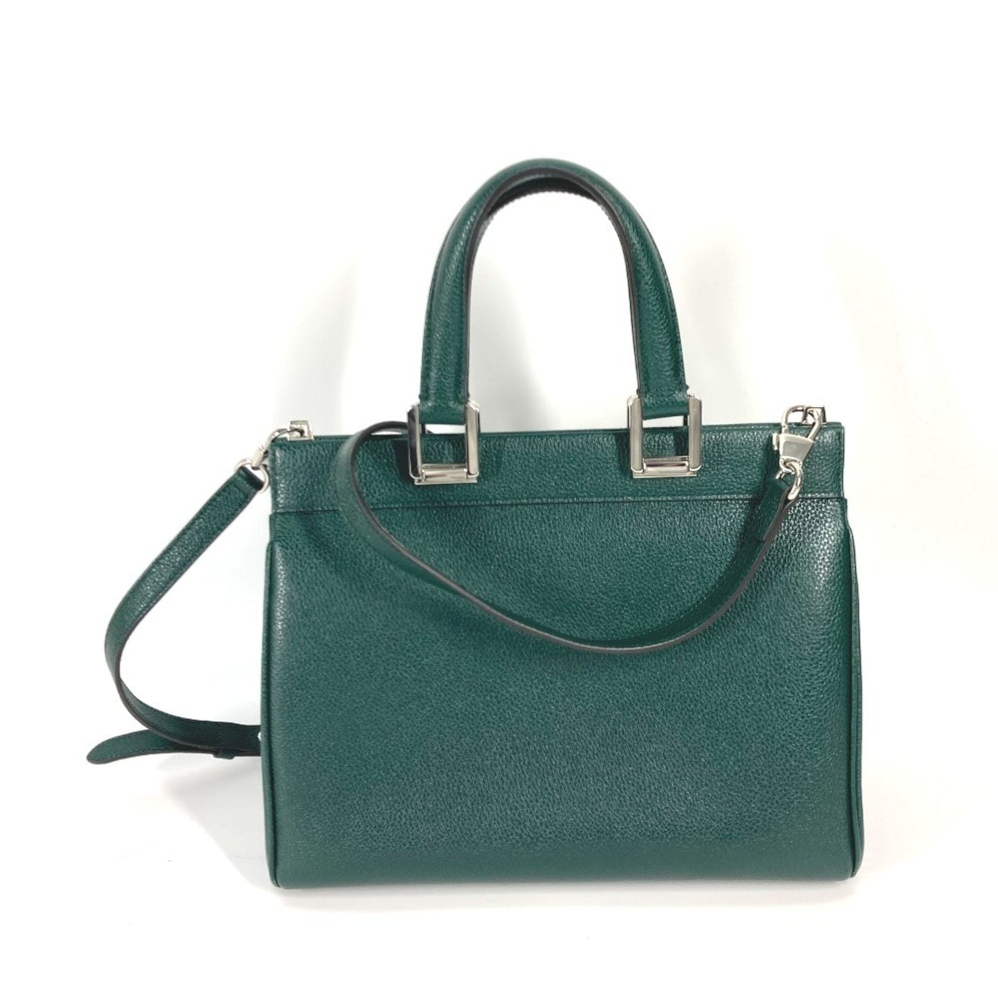 Gucci Green Leather Handbag Shoulder Bag ( )