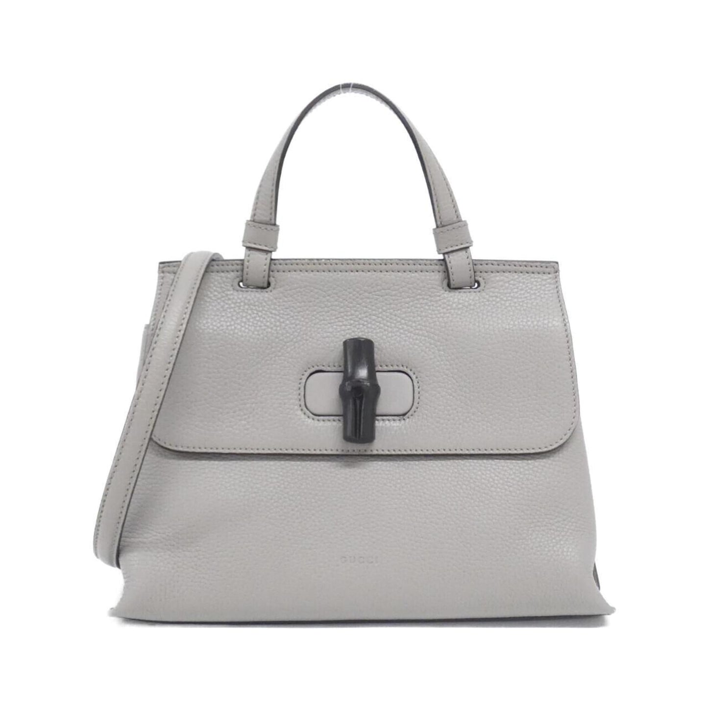Gucci Light Gray Leather Handbag ( )