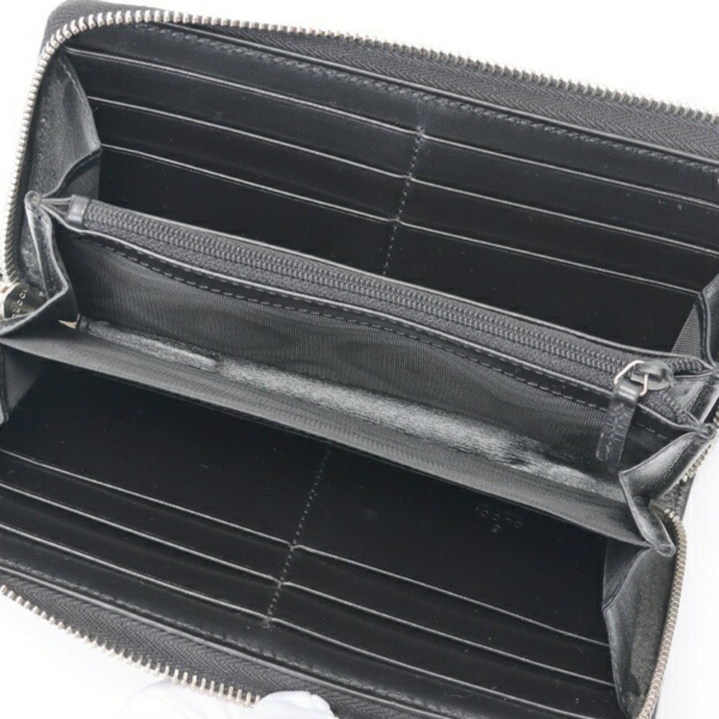 Gucci Black Leather Long Wallet (Bi-Fold) ( )