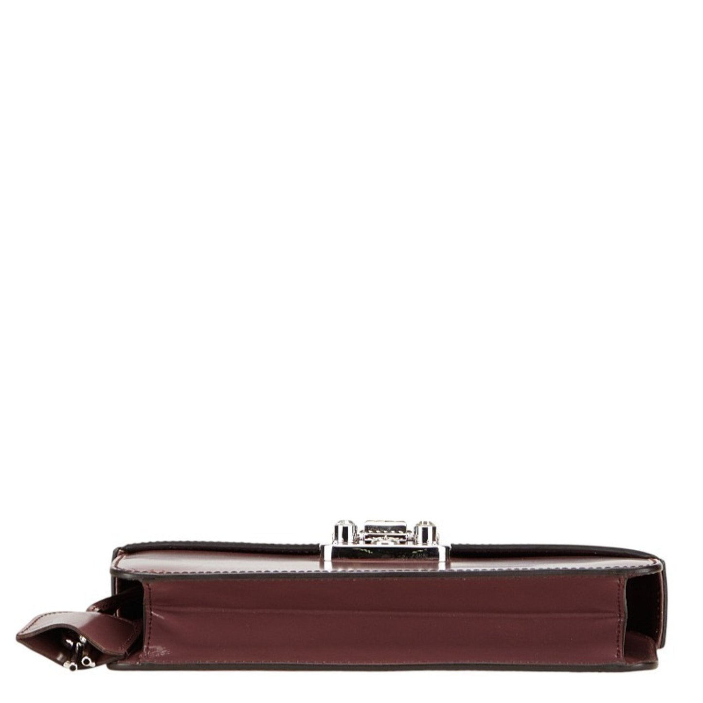 Gucci Wine Leather Clutch Bag ( )