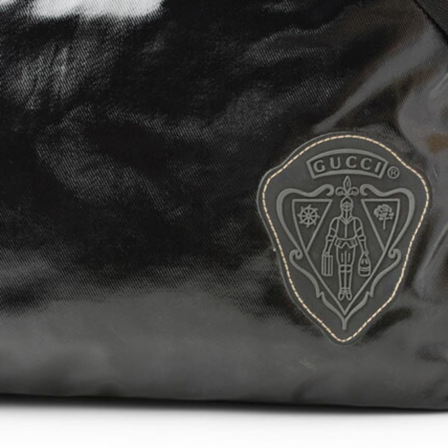 Gucci Black Coated Canvas Shoulder Bag ( )