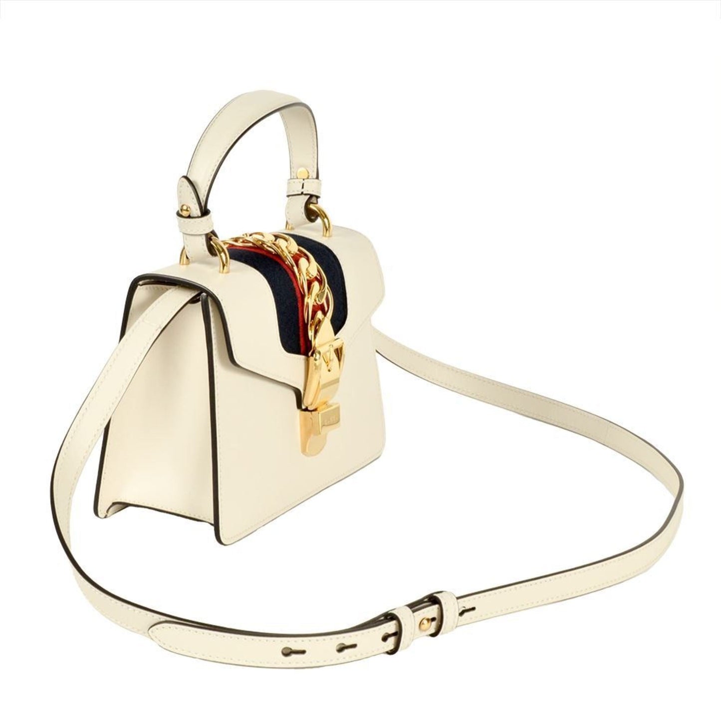 Gucci White Leather Handbag ( )