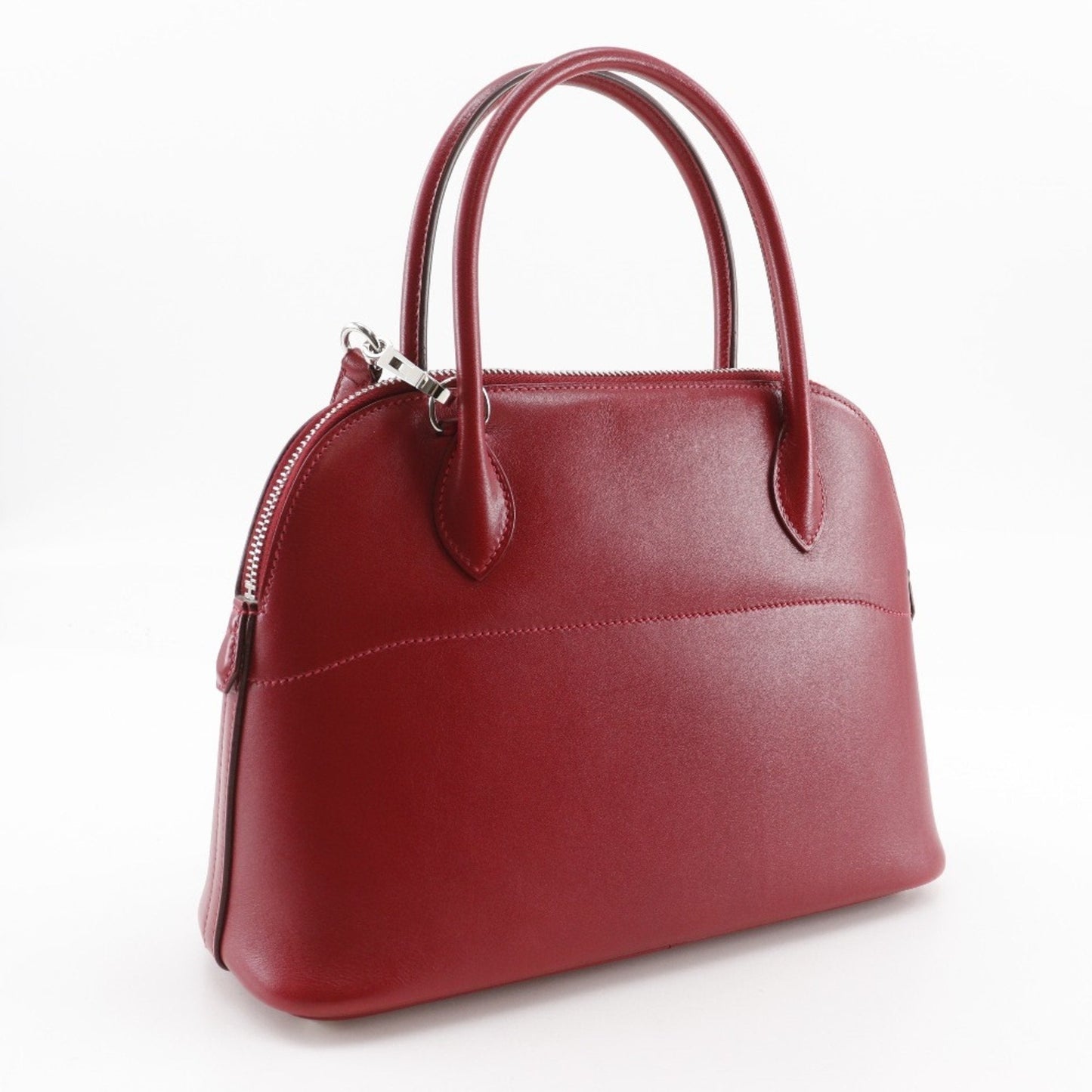 Hermes Rouge Casaque Box Calf Leather Handbag ( )