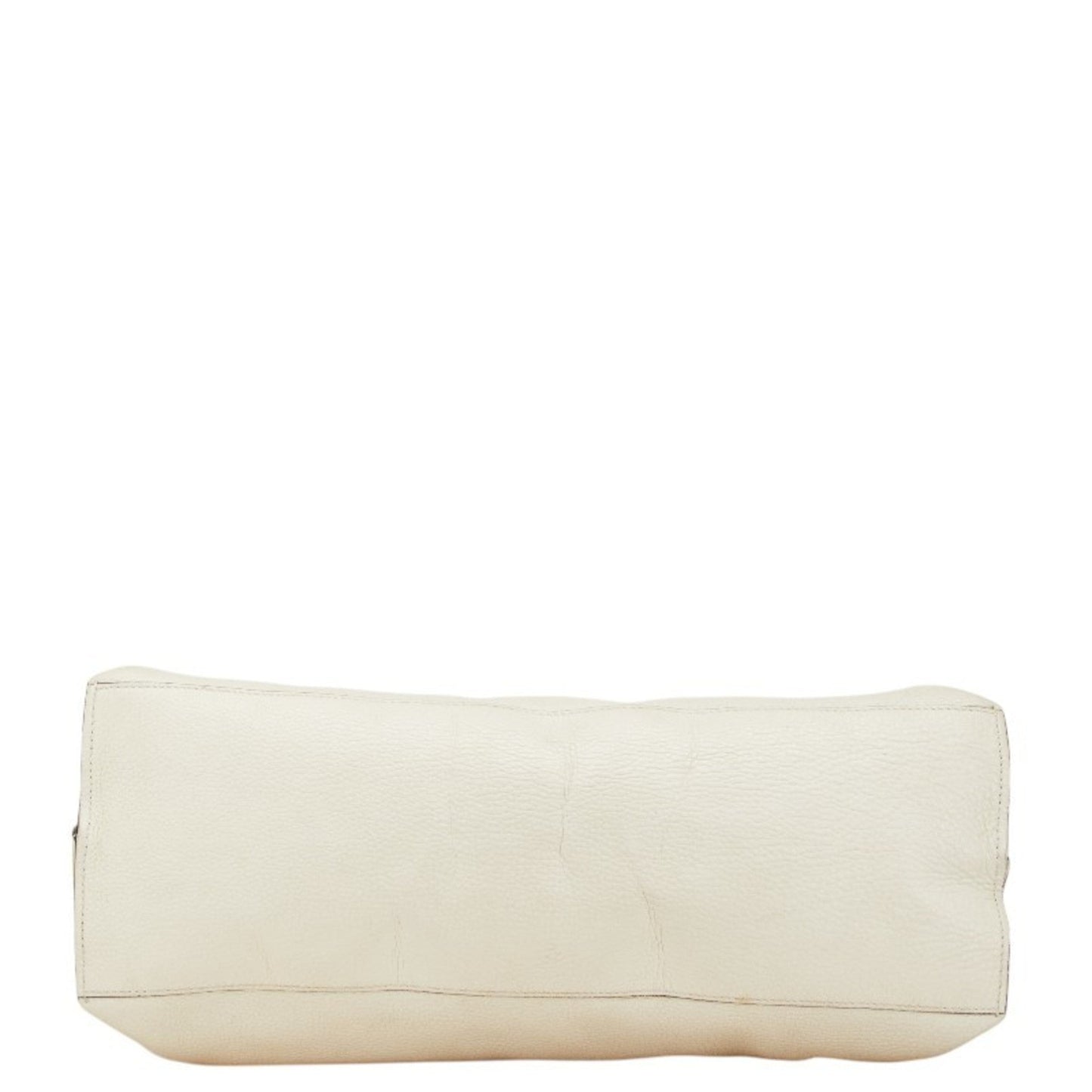 Gucci White Leather Shoulder Bag Tote Bag ( )