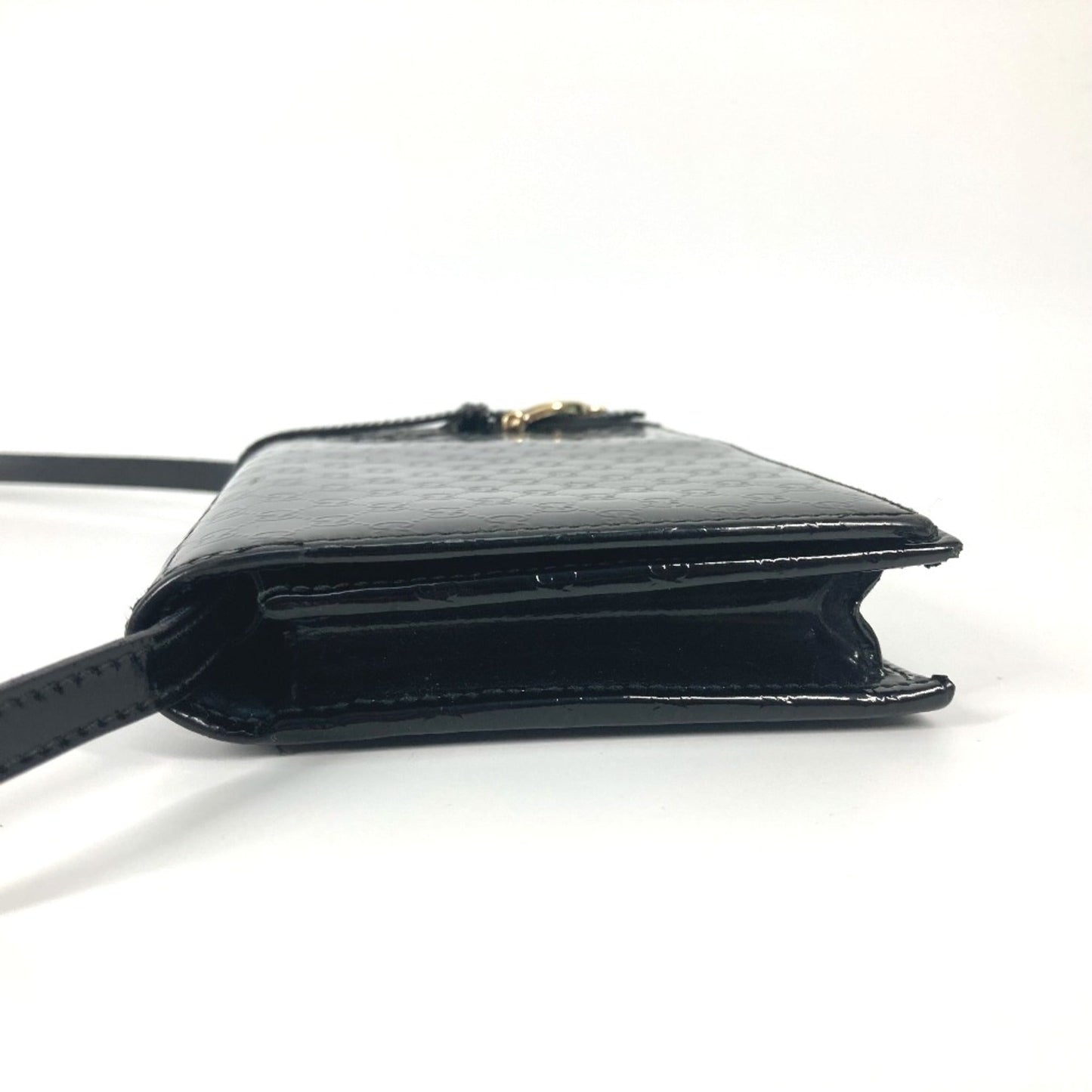 Gucci Black Patent Leather Shoulder Bag ( )