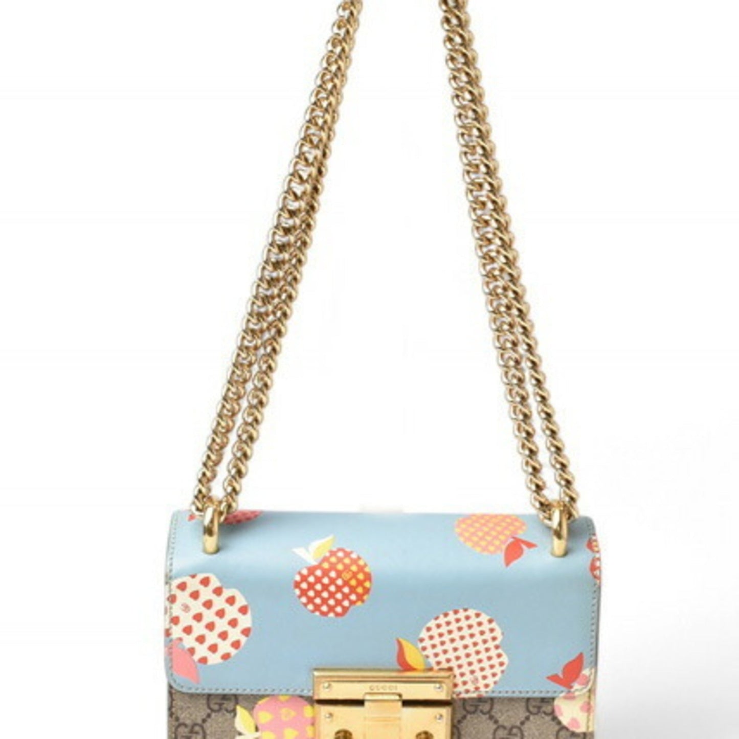 Gucci Beige Blue Brown Gg Supreme Shoulder Bag ( )