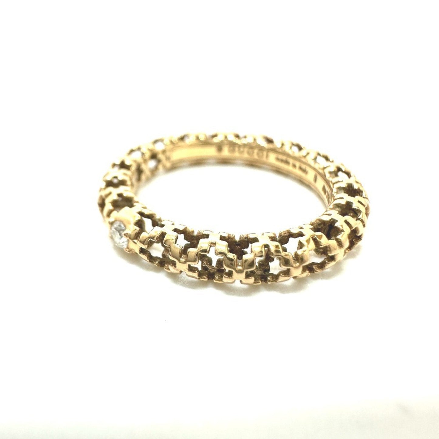 Gucci Gold Pink Gold (18K) Band Ring ( )