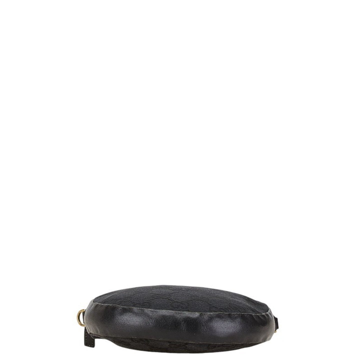 Gucci Black Canvas Leather Shoulder Bag