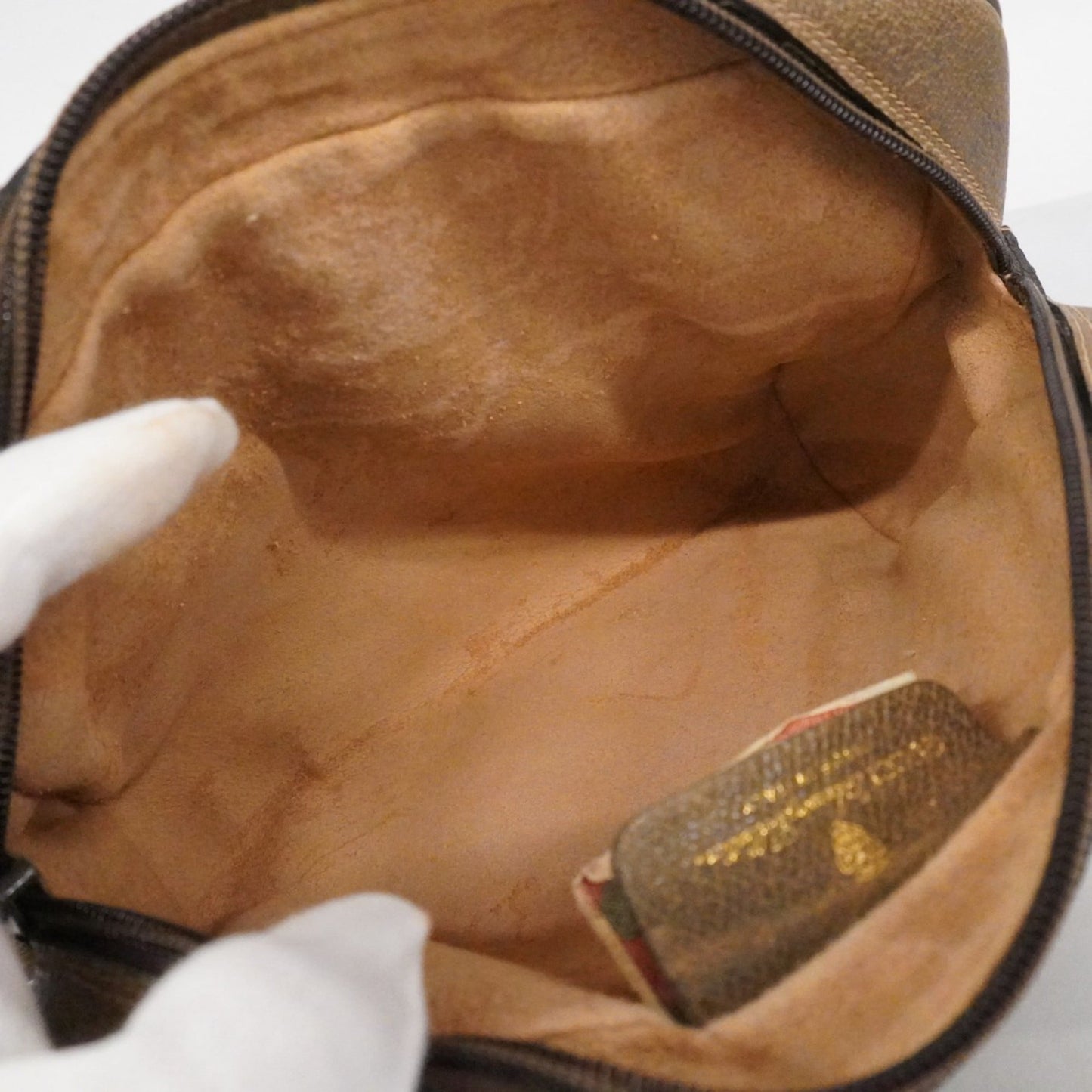 Gucci Brown Canvas Shoulder Bag ( )