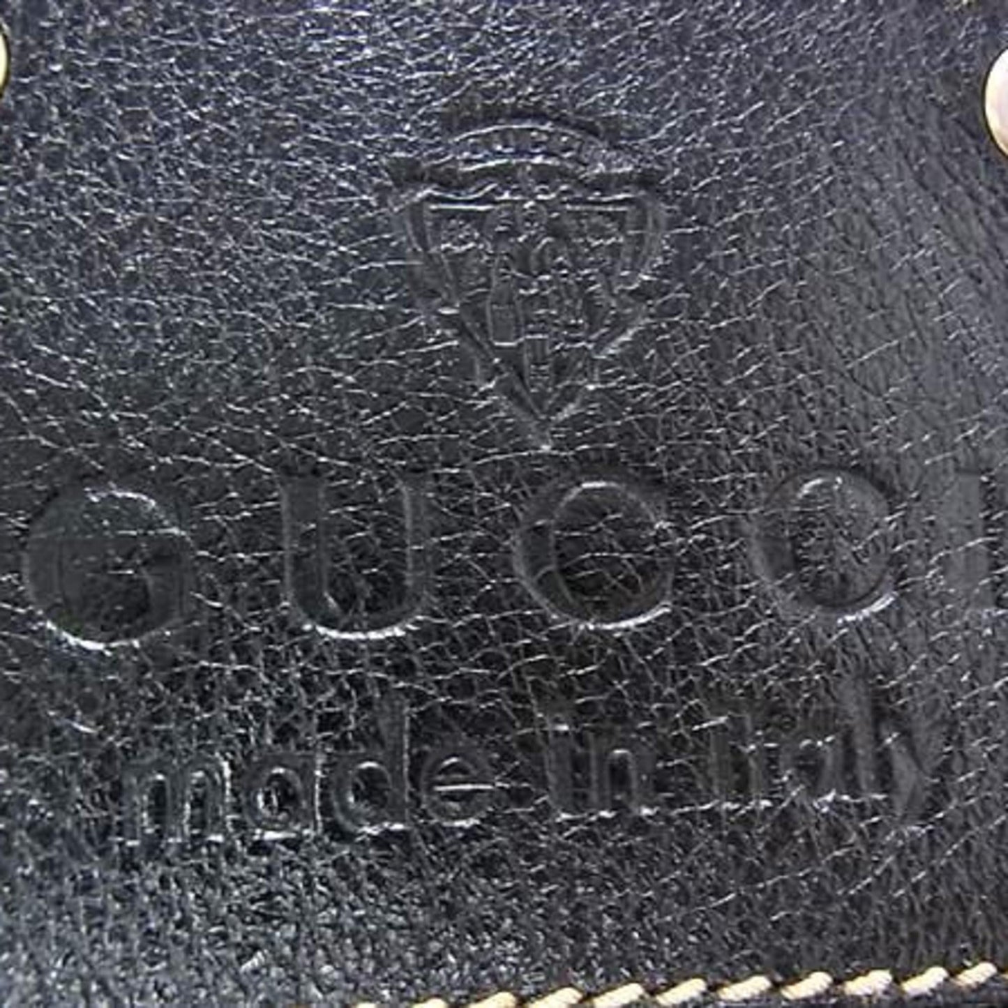 Gucci Black Leather Fanny Pack Sling Bag ( )