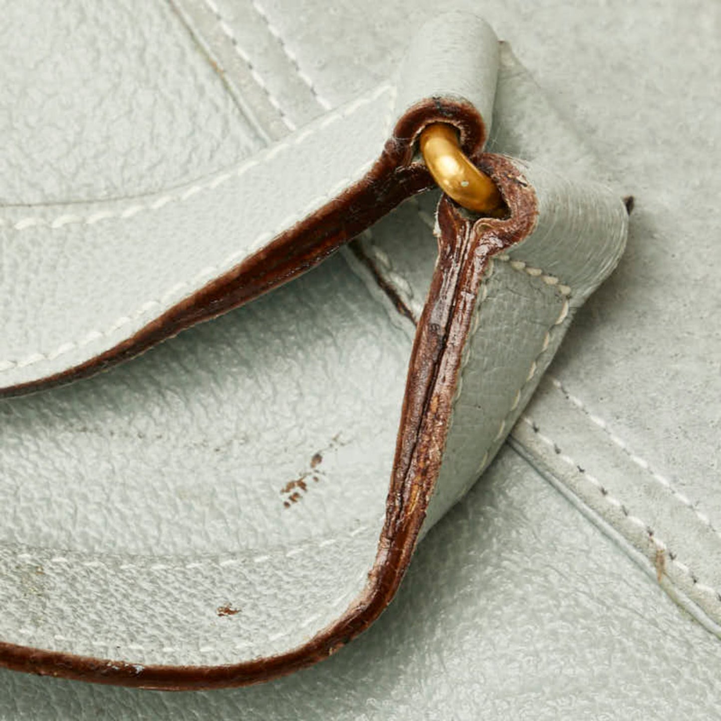 Gucci Light Blue Leather Suede Backpack ( )