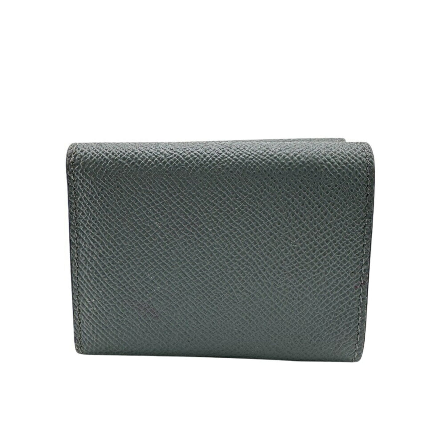 Christian Dior Blue Leather Wallet (Tri-Fold) ()