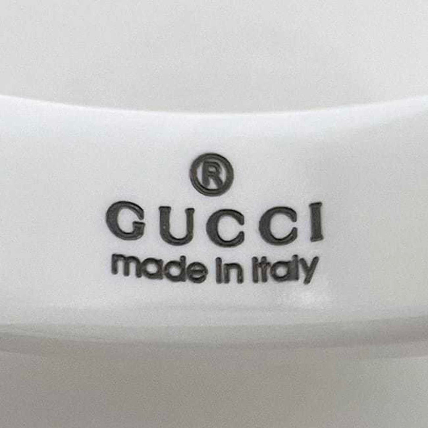 Gucci White Yellow Gold Ceramic Yellow Gold (18K) Band Ring ( )