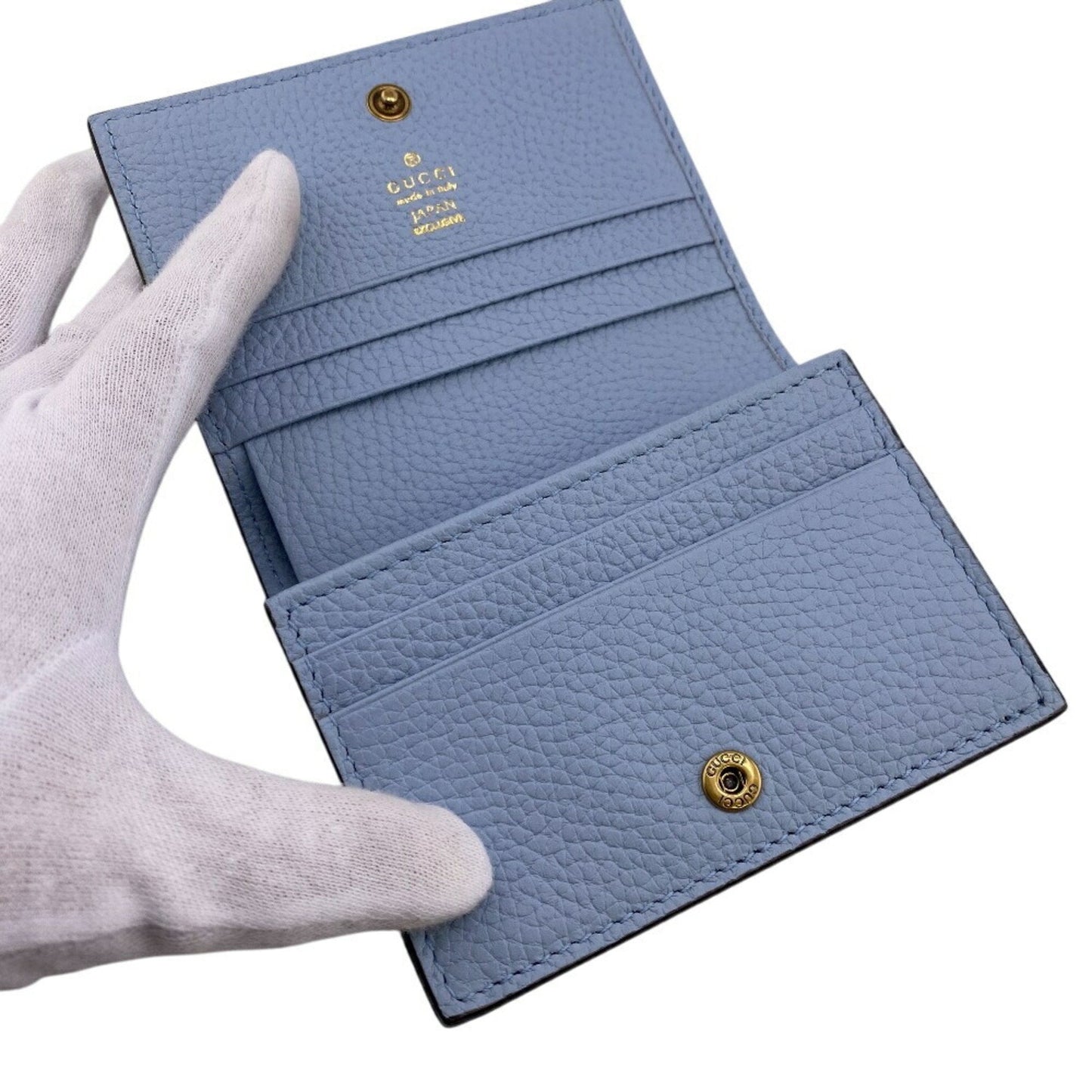 Gucci Blue Leather Wallet (Bi-Fold) ( )