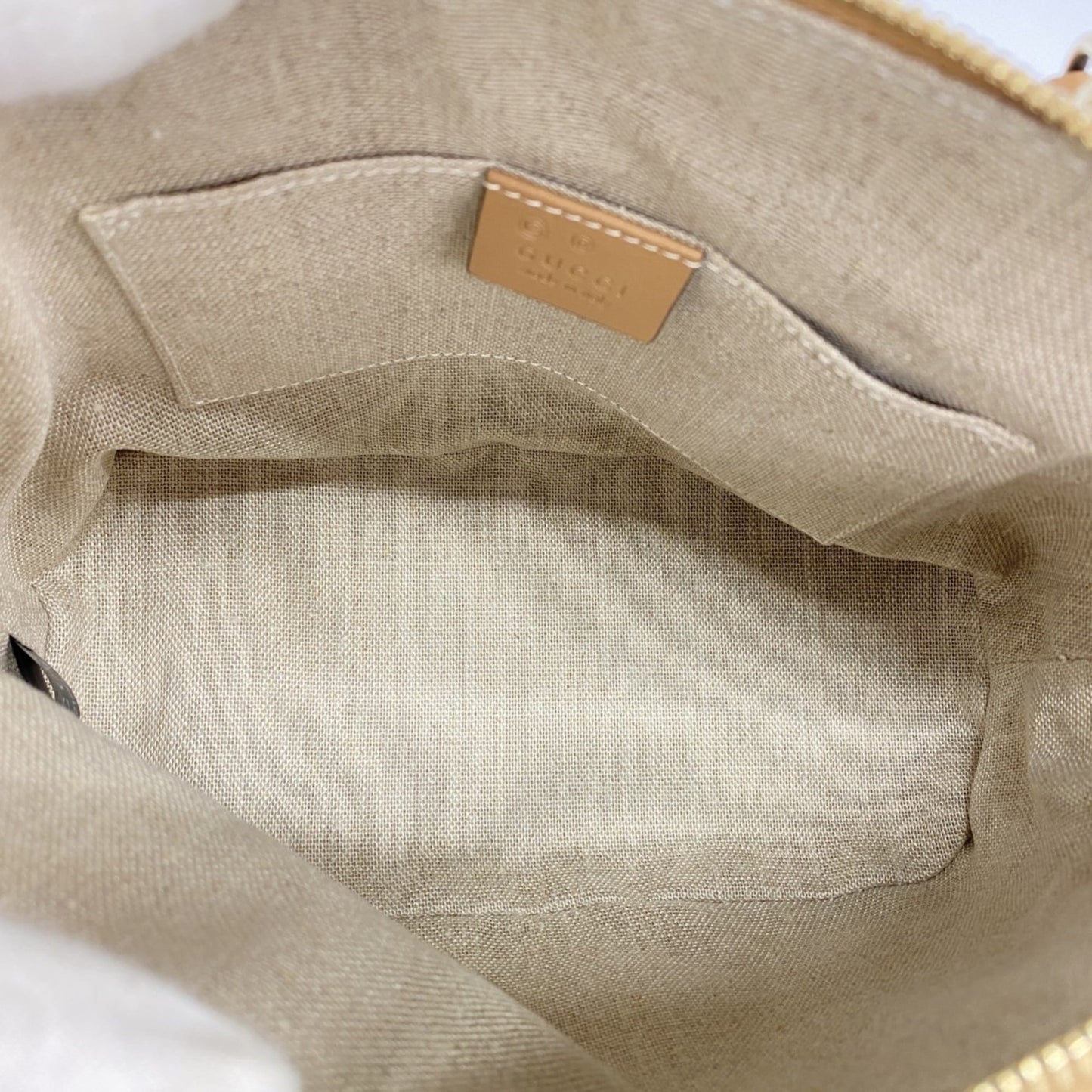 Gucci Beige Leather Handbag ( )