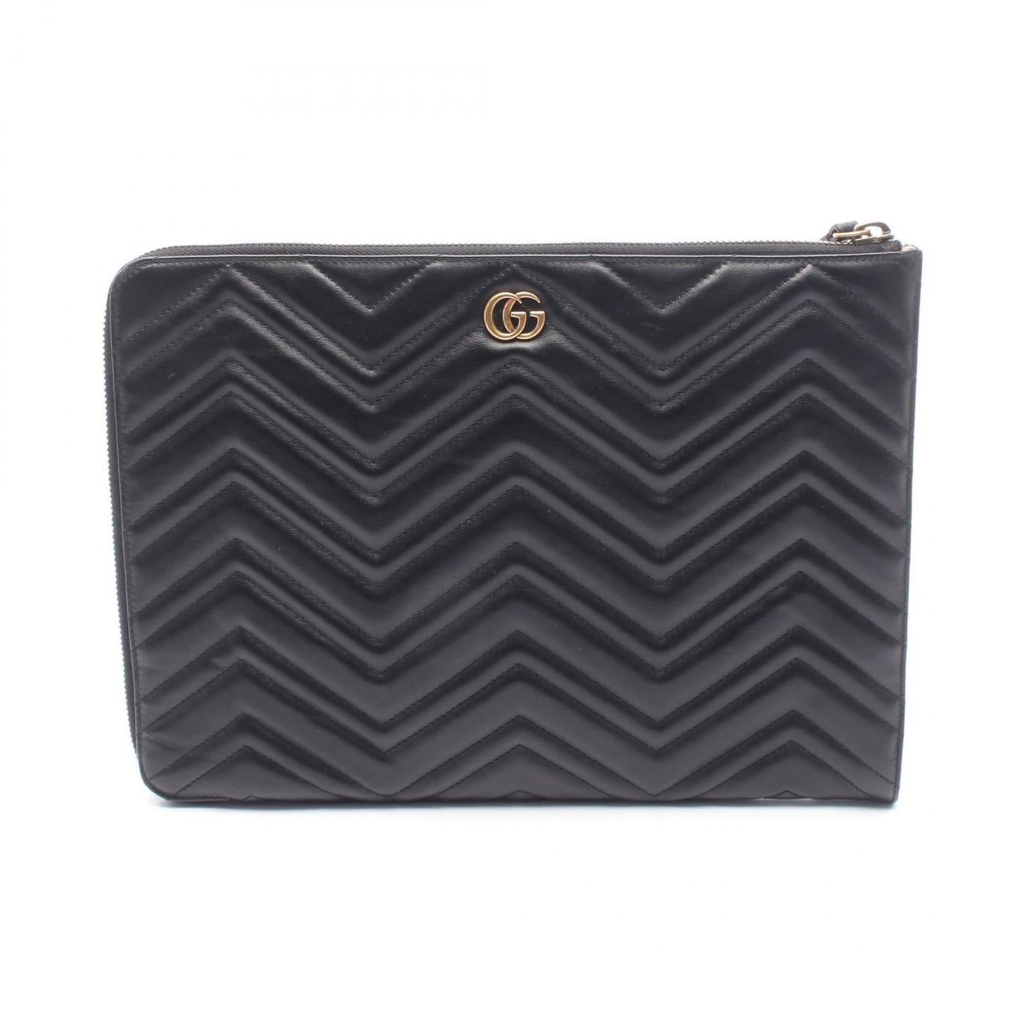 Gucci Black Leather Clutch Bag ( )