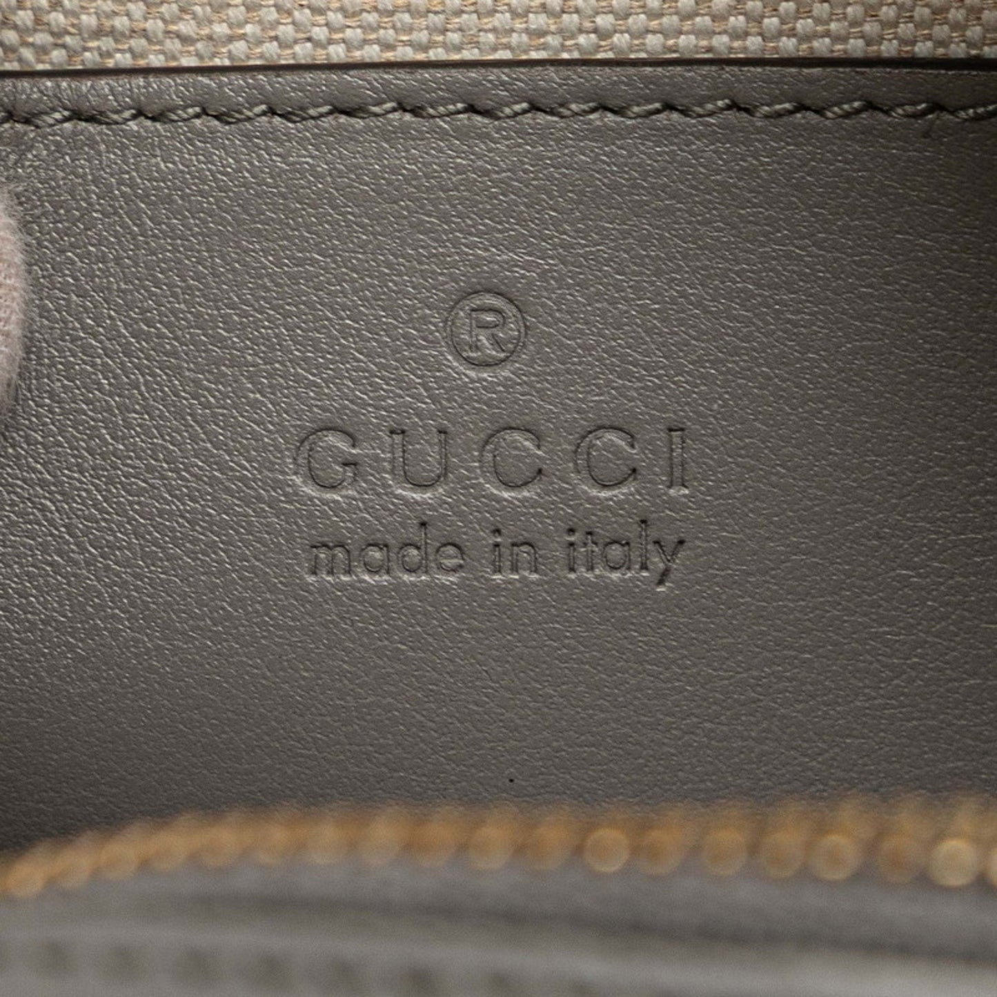 Gucci Gray Leather Boston Bag Shoulder Bag ( )