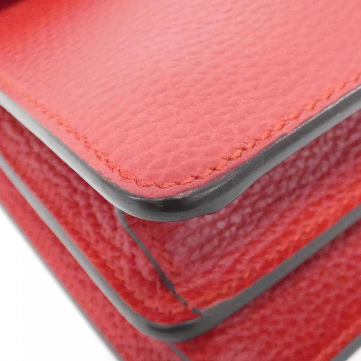 Gucci Red Color Leather Shoulder Bag ( )