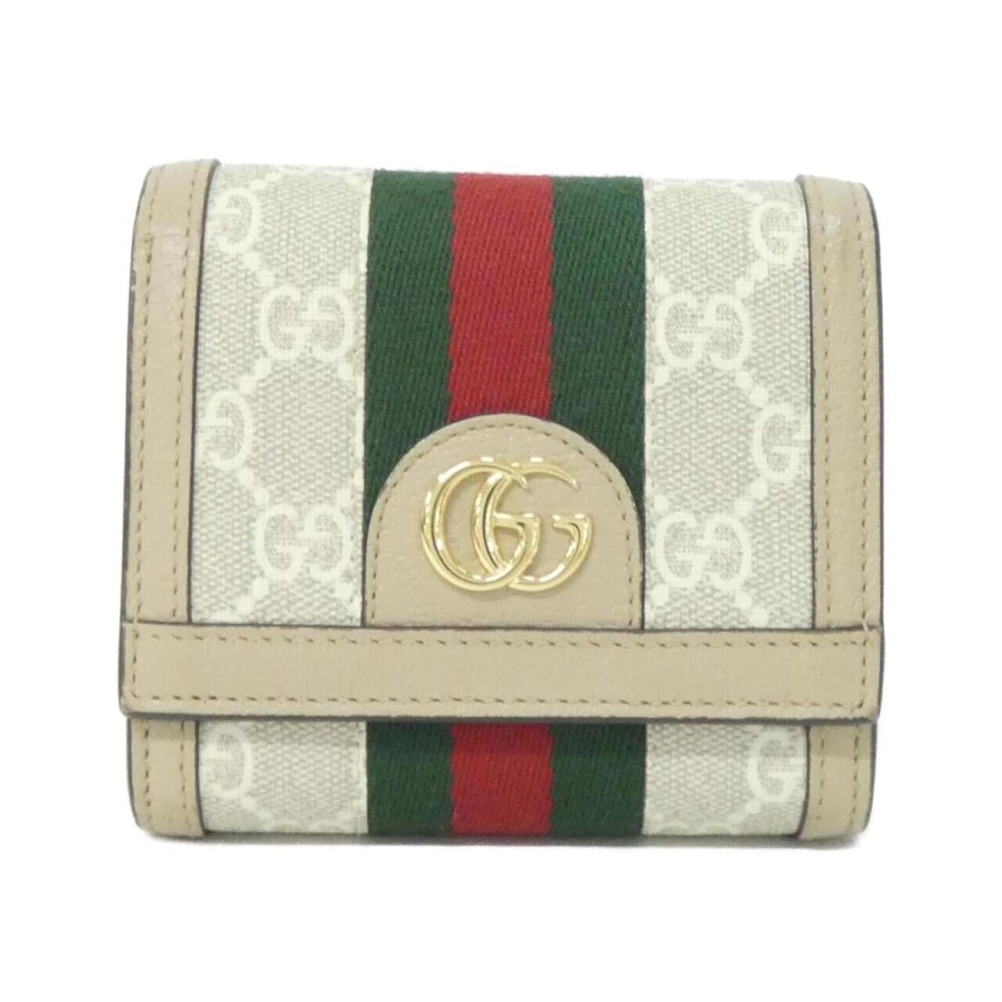Gucci Ophidia Beige White Gg Supreme Wallet (Bi-Fold) ( )