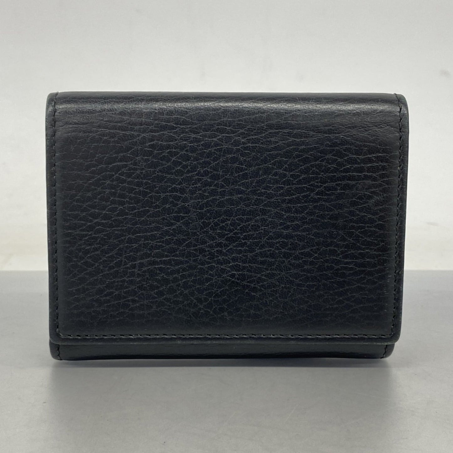 Gucci Black Leather Wallet (Tri-Fold) ( )
