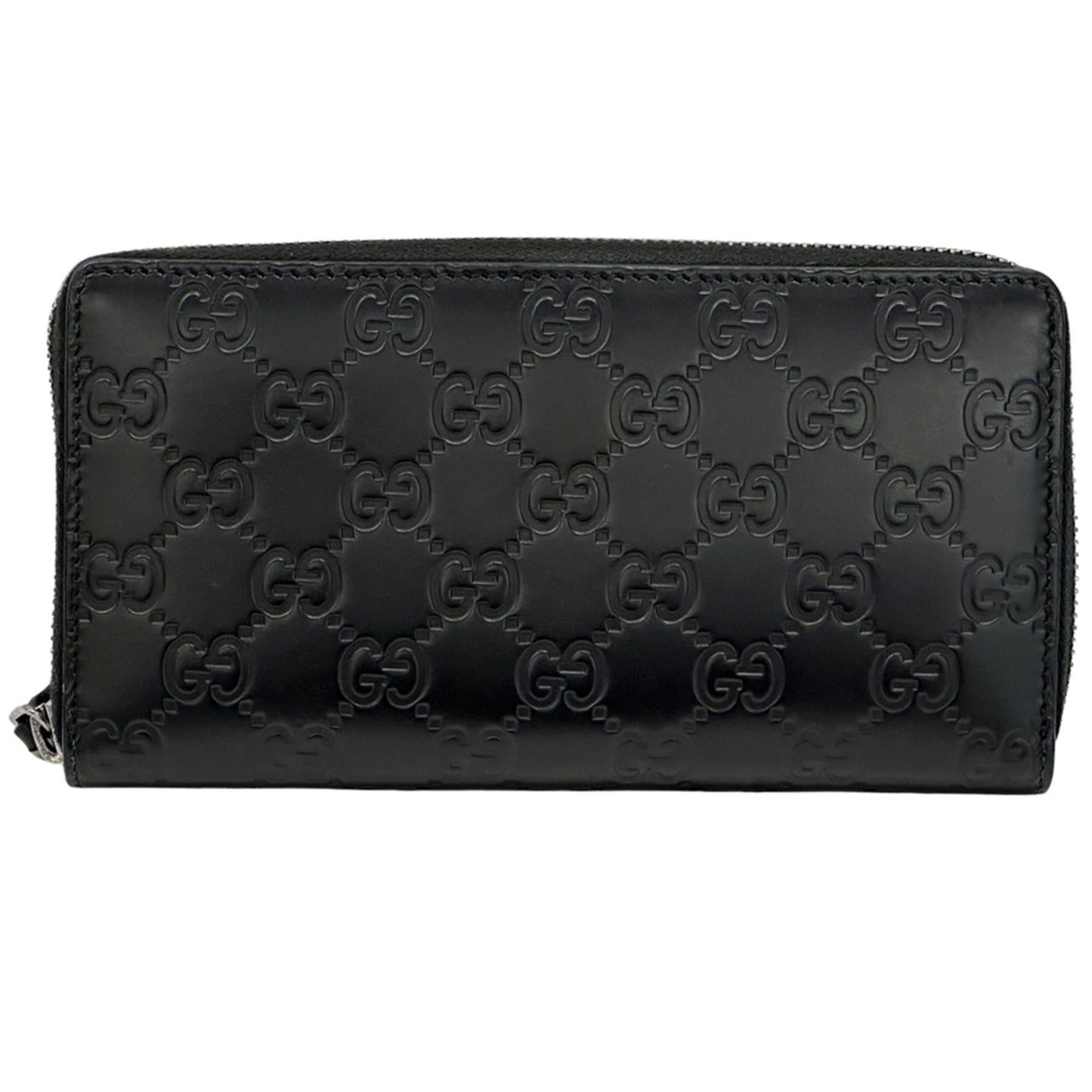 Gucci Black Leather Long Wallet (Bi-Fold) ( )