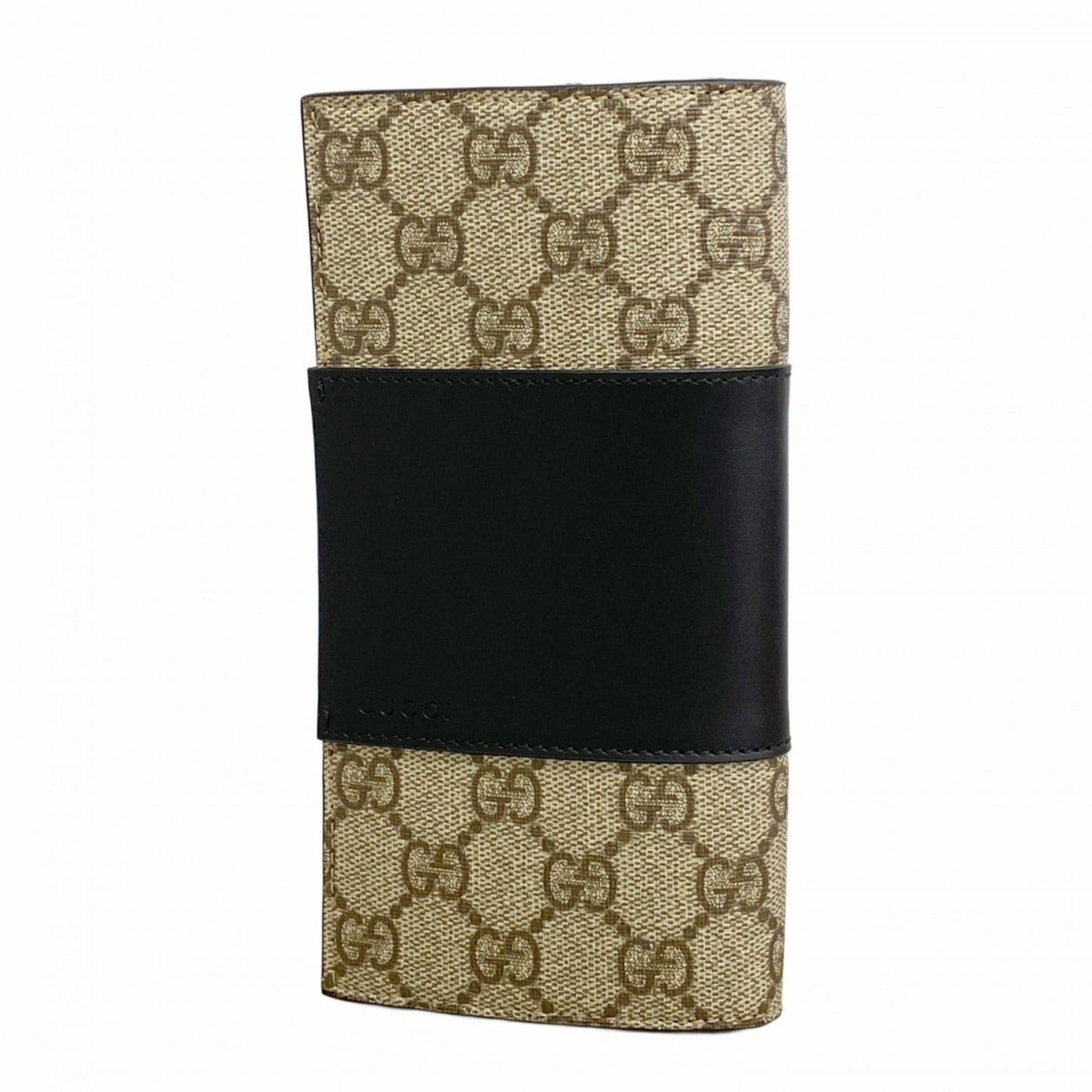 Gucci Black Brown Pvc Long Wallet (Bi-Fold) ( )