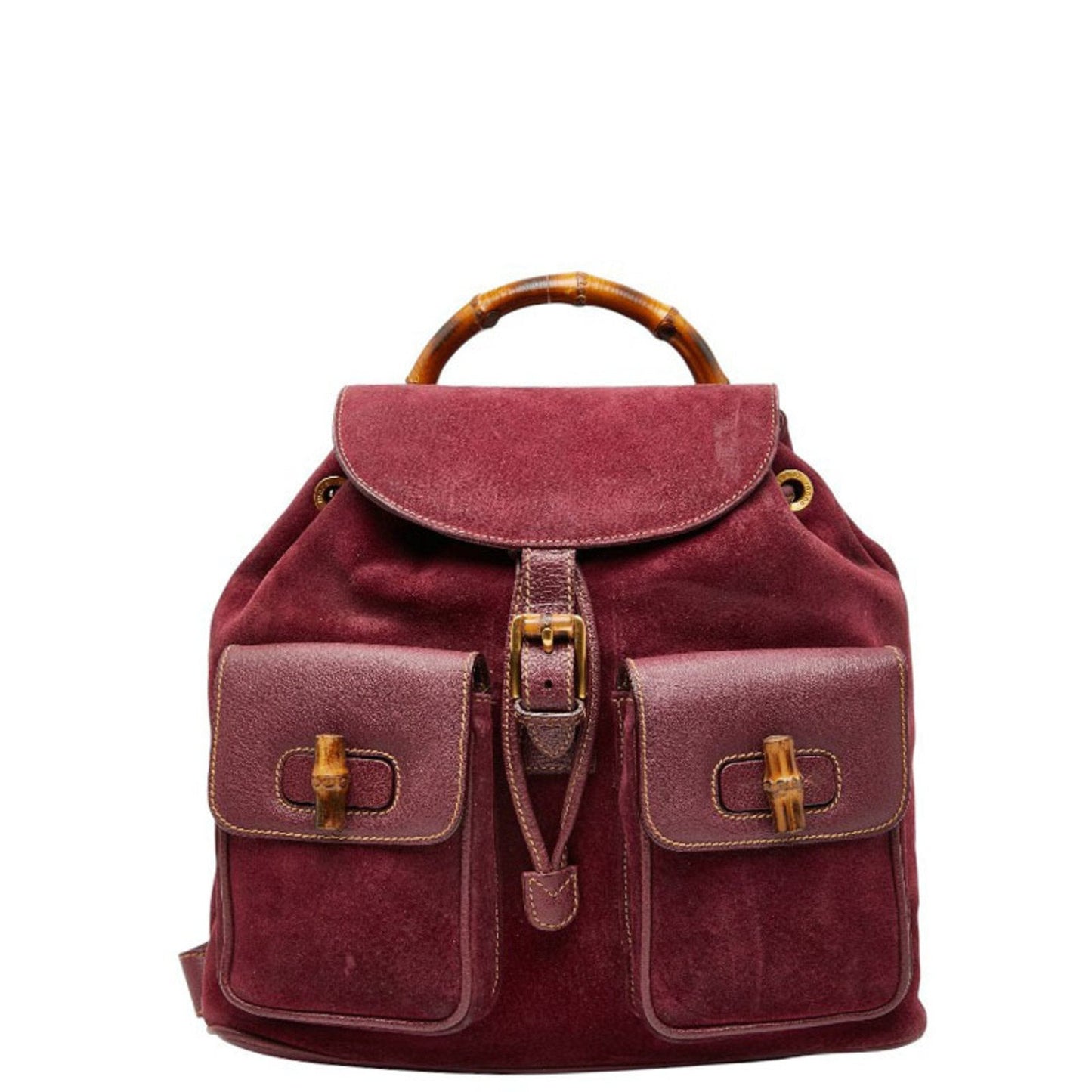 Gucci Purple Suede Backpack ( )
