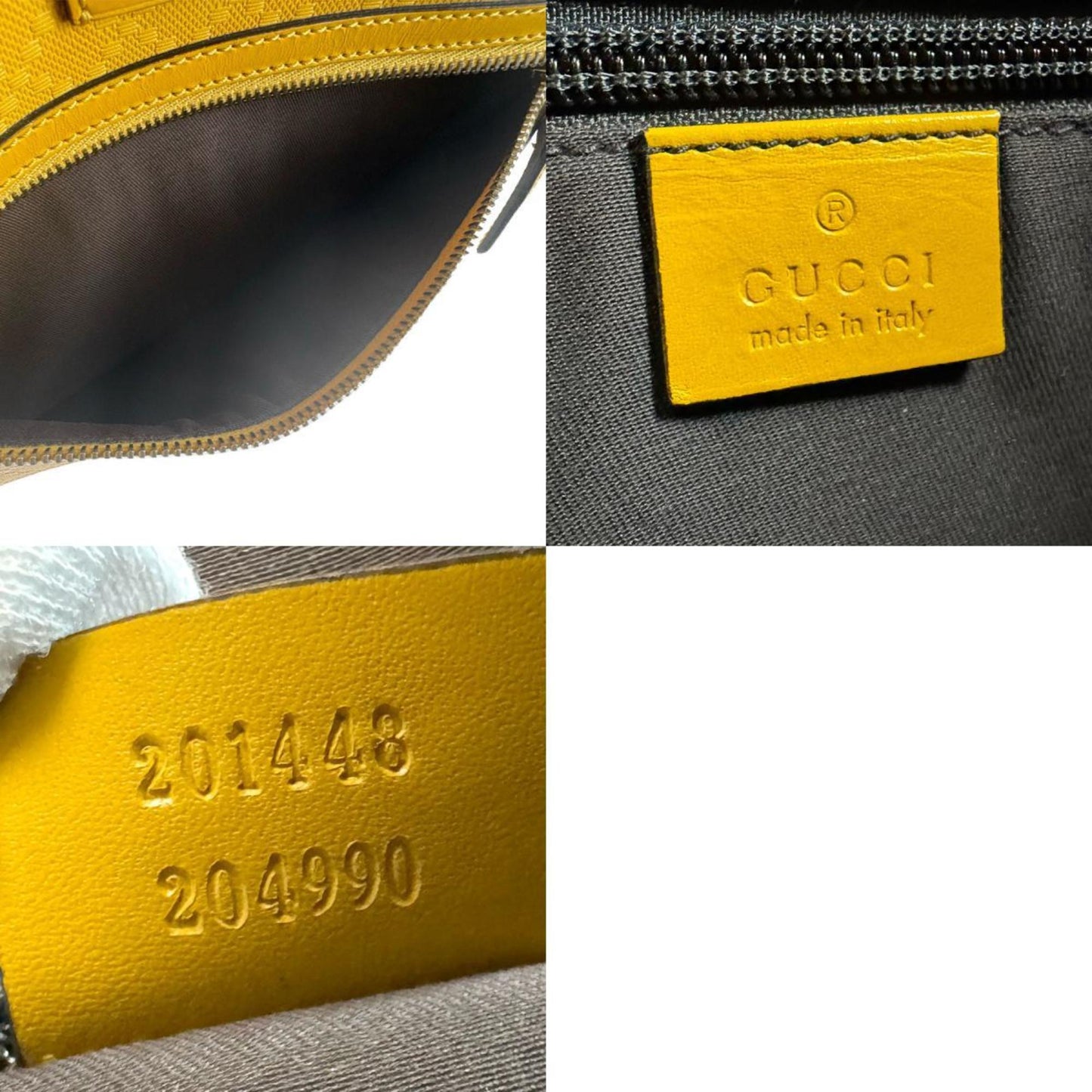 Gucci Yellow Leather Shoulder Bag ( )