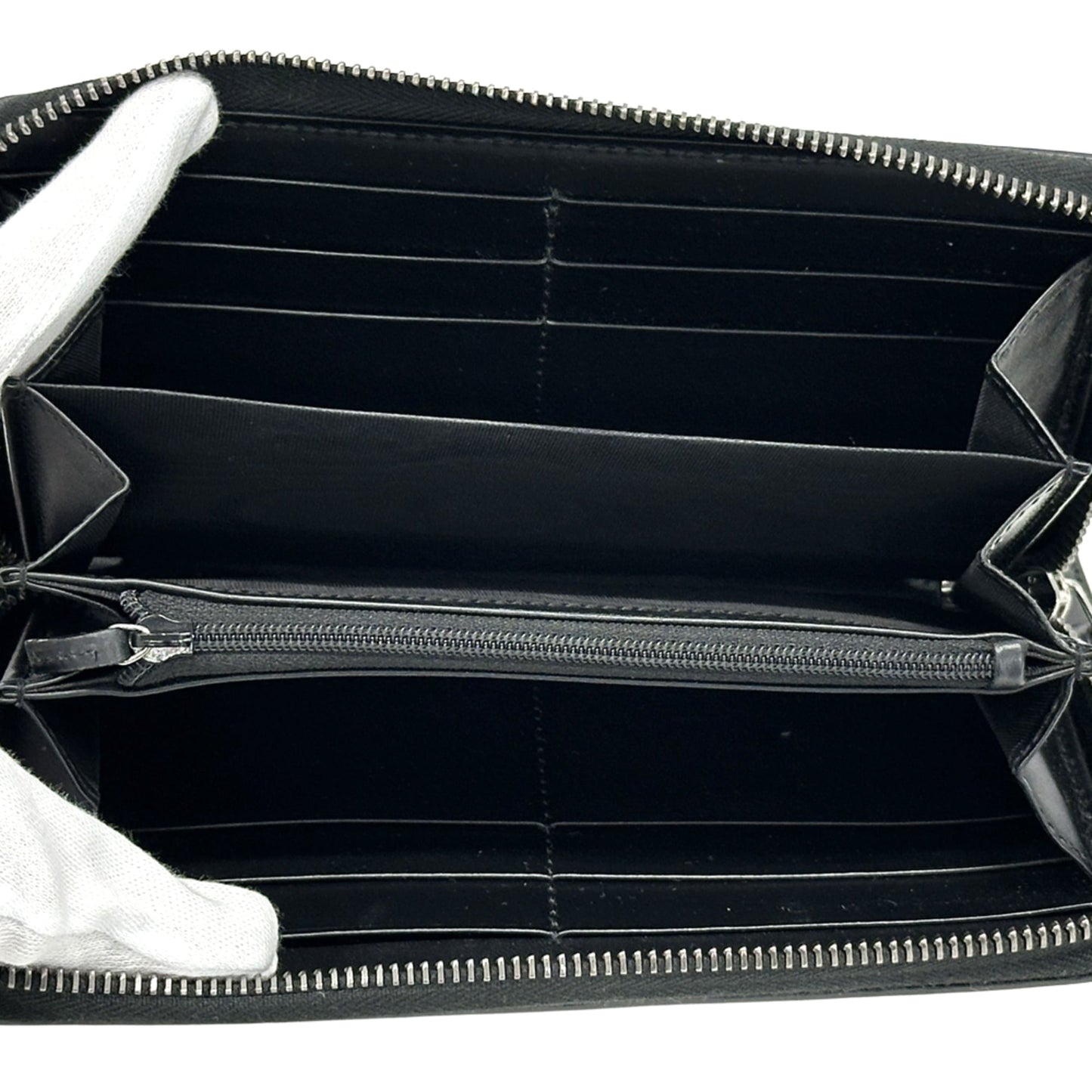 Gucci Black Leather Long Wallet (Bi-Fold) ( )
