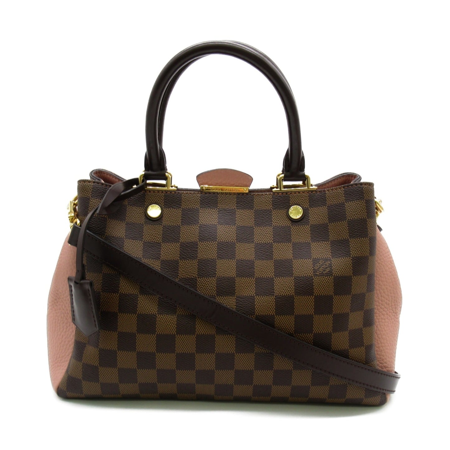 LOUIS VUITTON Brittany Shoulder Bag Brown Magnolia Damier PVC coated canvas N41674