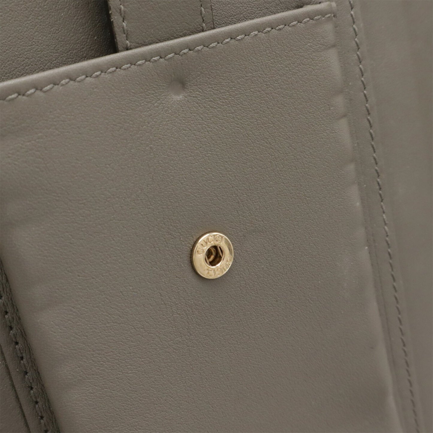 Gucci Gray Micro Gg Leather Long Wallet (Bi-Fold) ( )