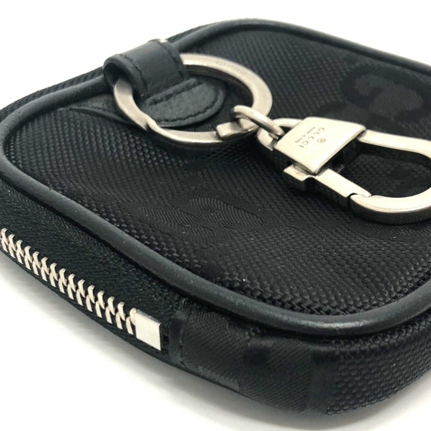 Gucci Black Gg Canvas Coin Purse/Coin Case ( )