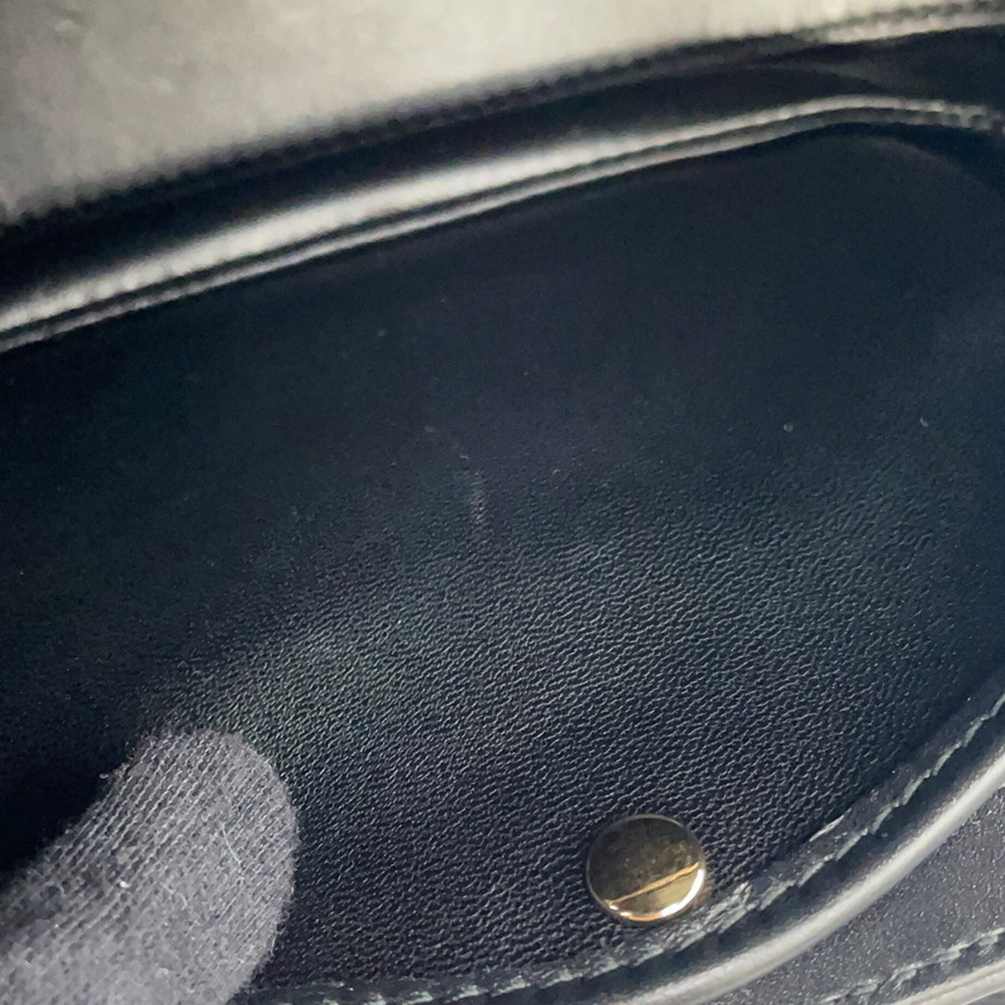 Gucci Black Leather Handbag Shoulder Bag ( )