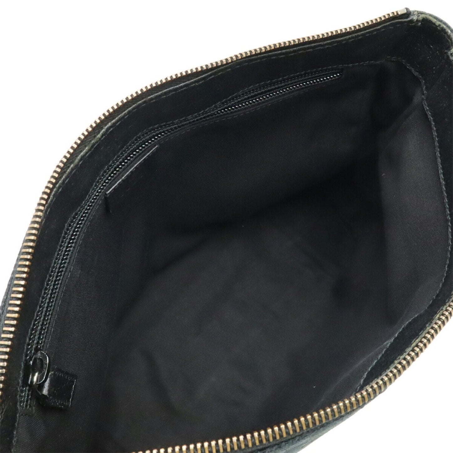 Gucci Black Gg Canvas Leather Shoulder Bag ( )