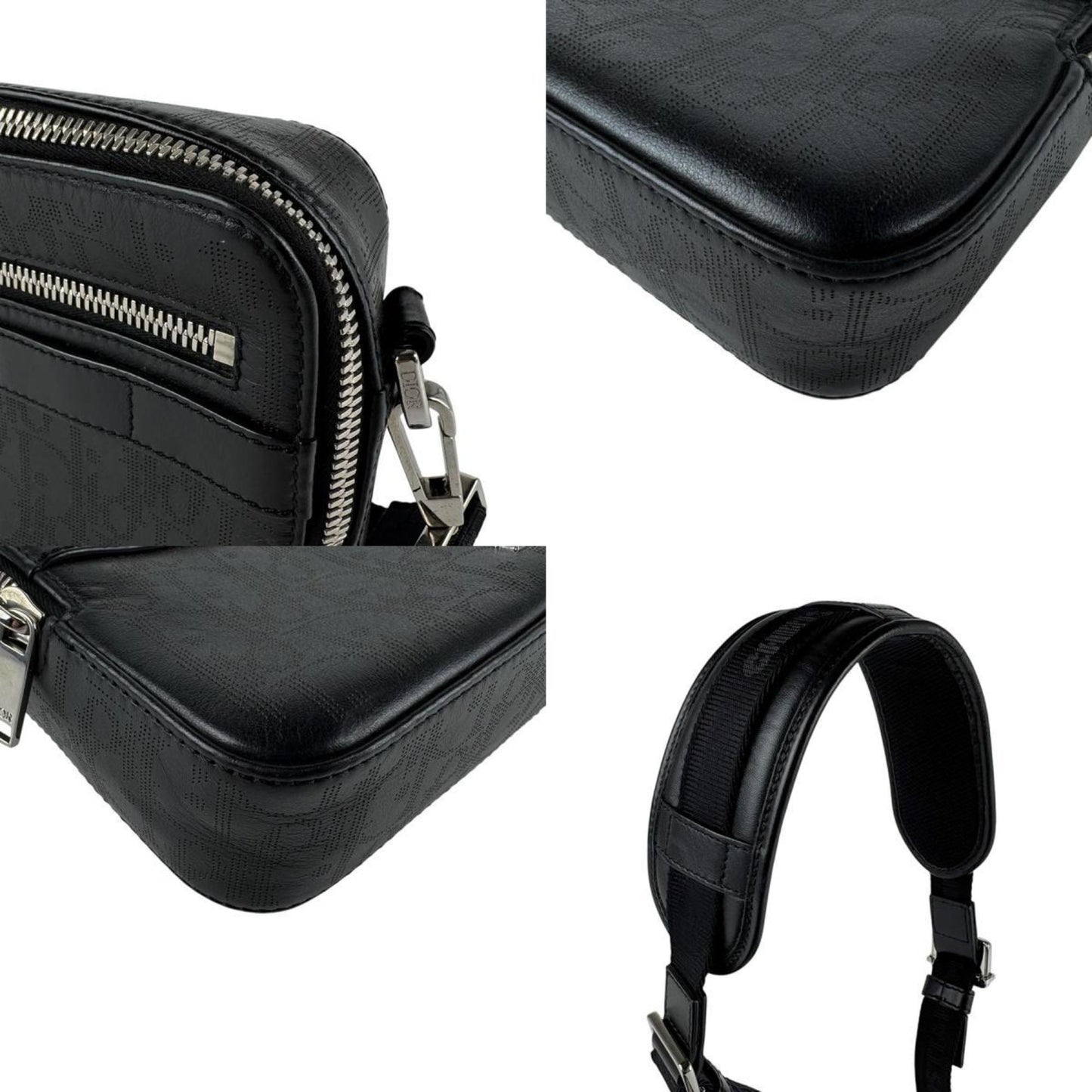 Christian Dior Black Leather Shoulder Bag ()