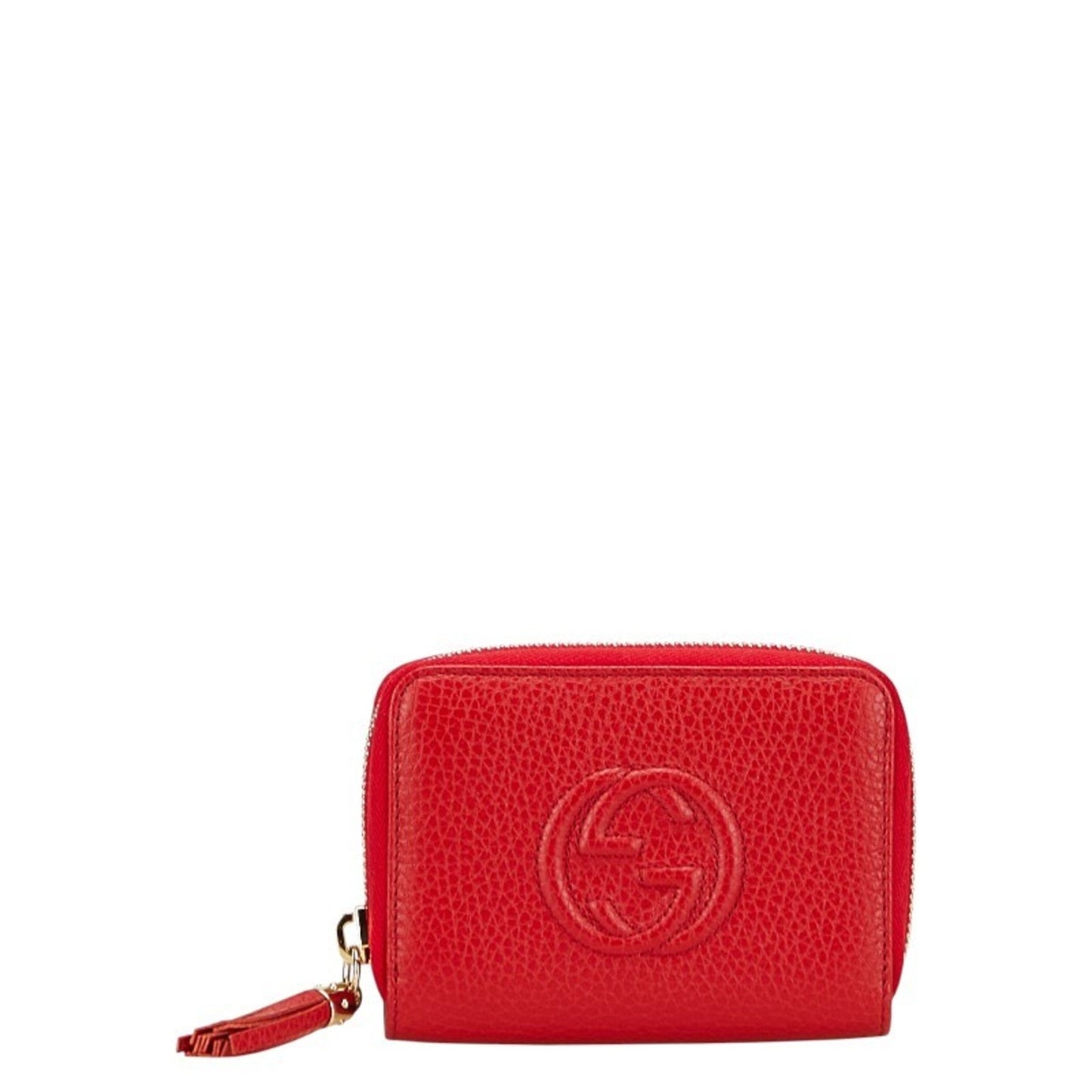 Gucci Soho Red Color Leather Wallet (Bi-Fold) ( )