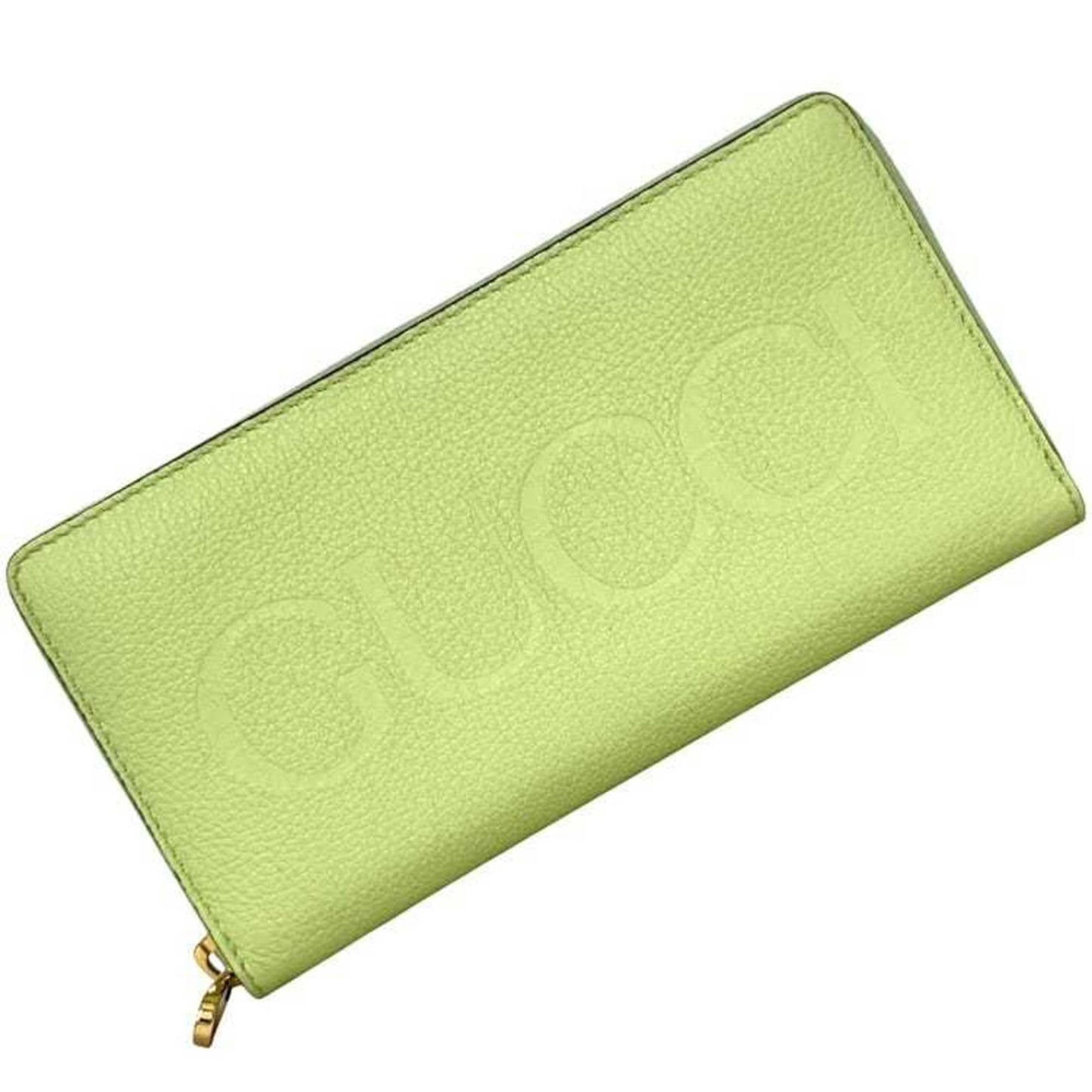 Gucci Light Green Leather Long Wallet (Bi-Fold) ( )