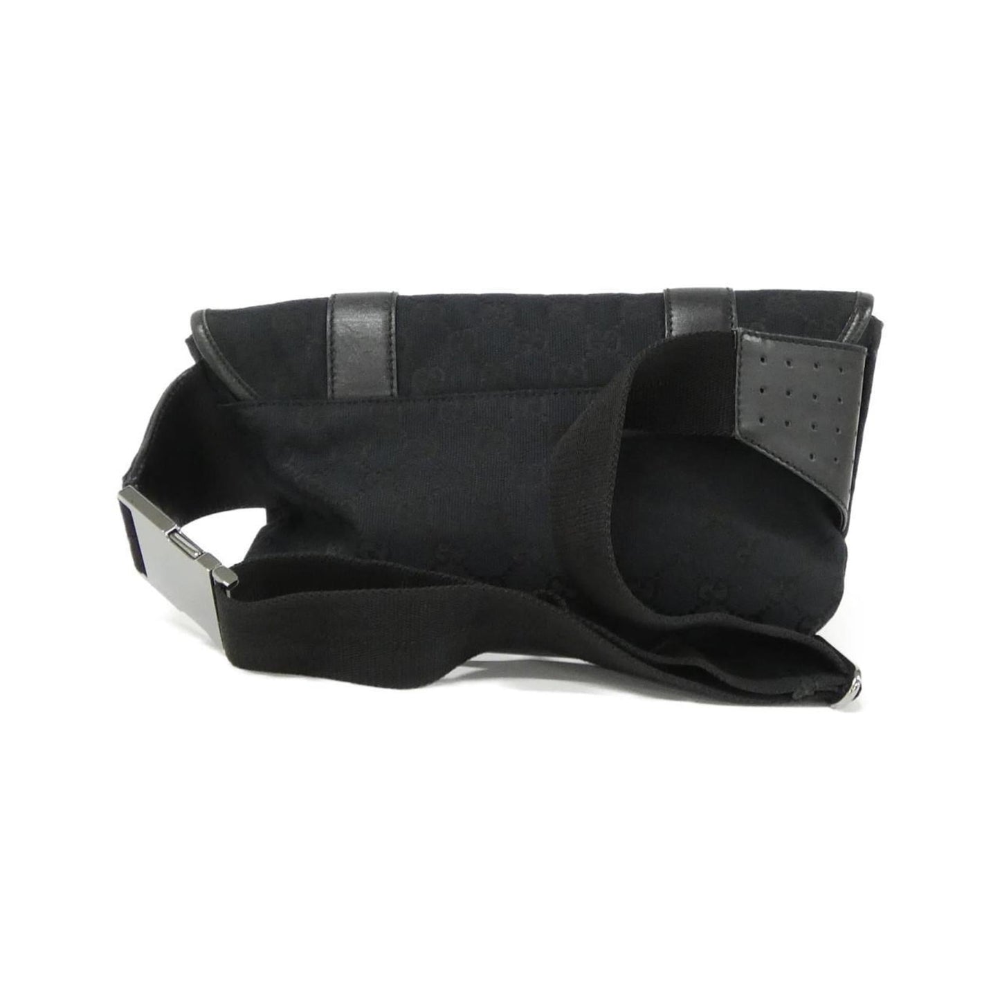 Gucci Black Gg Canvas Fanny Pack ( )