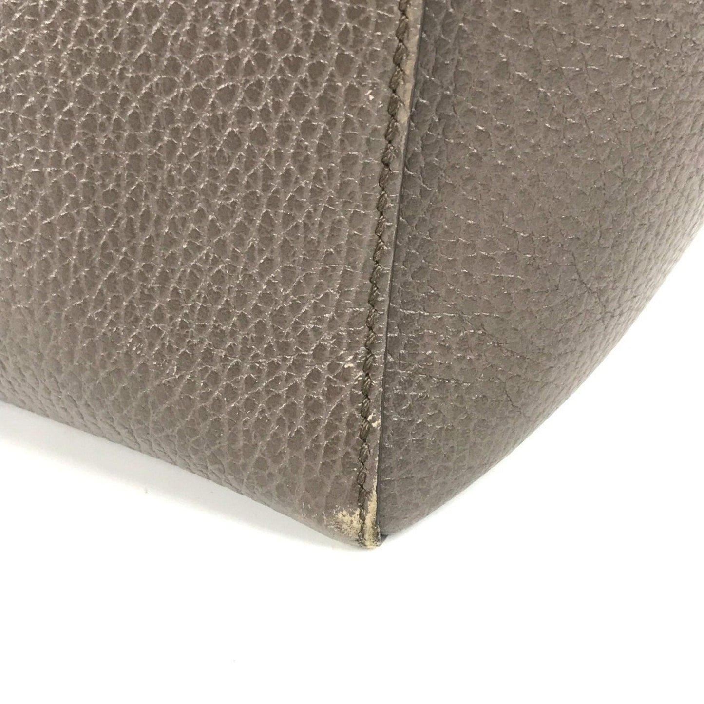 Gucci Gray Pink Leather Shoulder Bag Tote Bag ( )