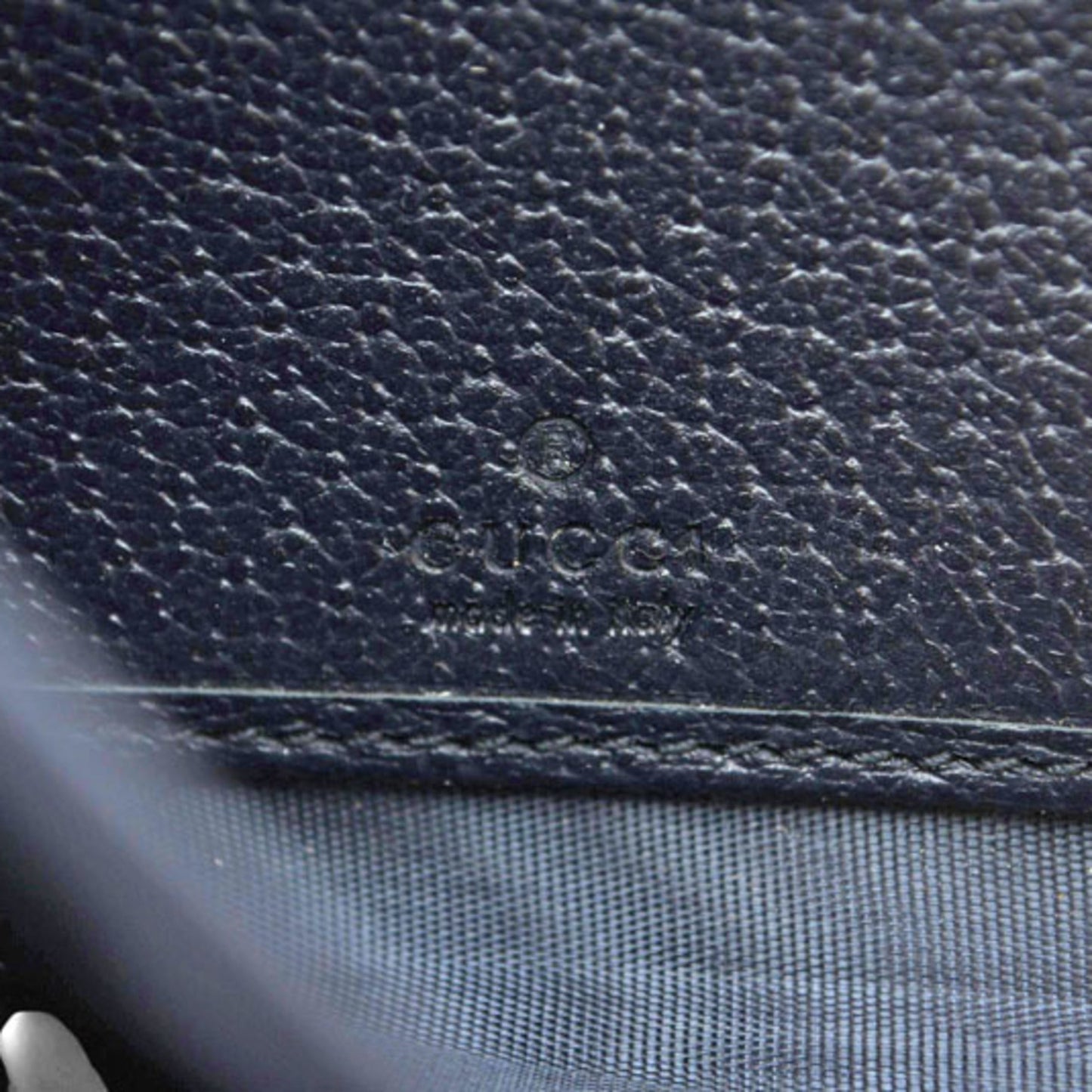 Gucci Beige Navy Coated Canvas Long Wallet (Bi-Fold) ( )