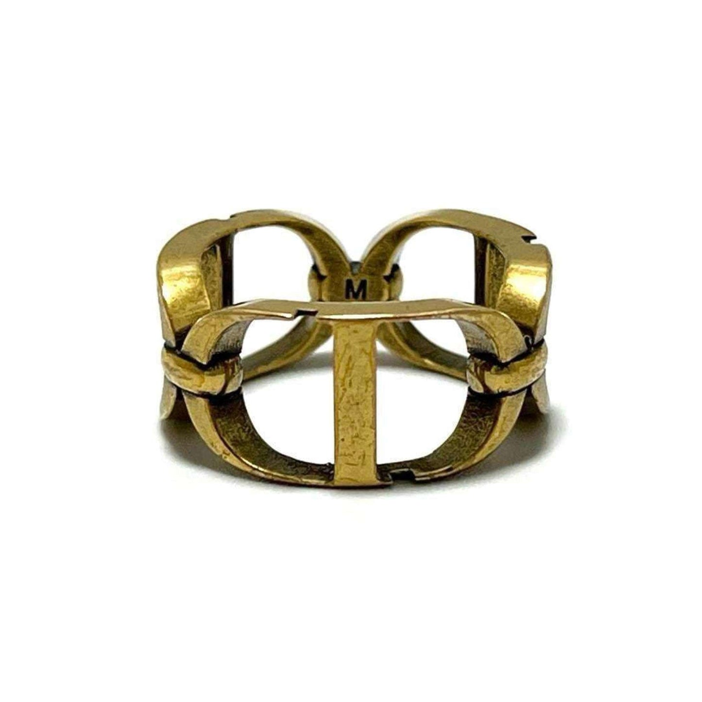 Christian Dior Gold Metal Band Ring ()