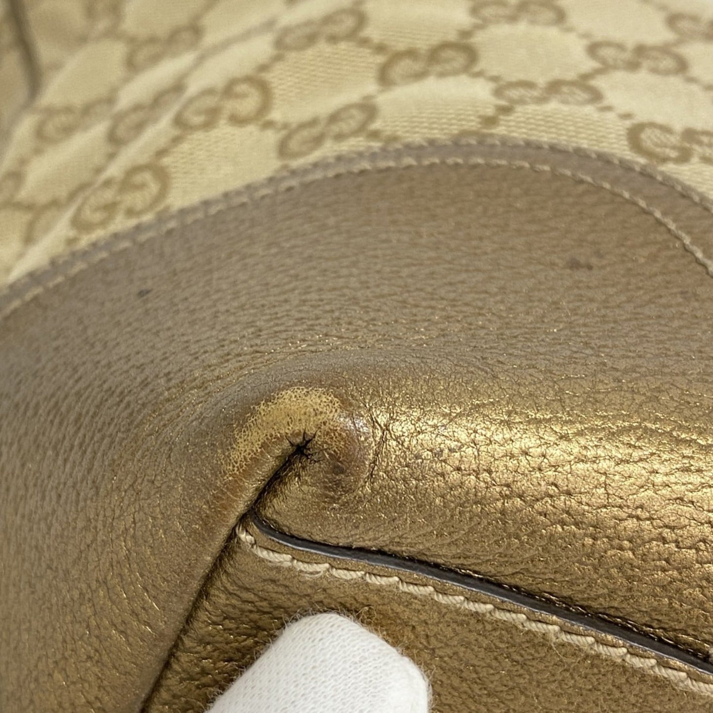 Gucci Beige Canvas Tote Bag ( )