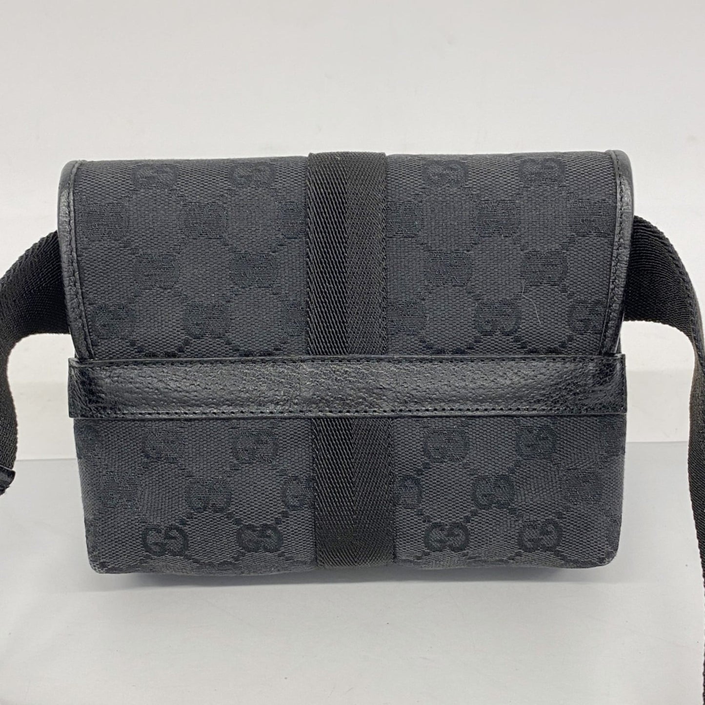 Gucci Black Canvas Fanny Pack ( )