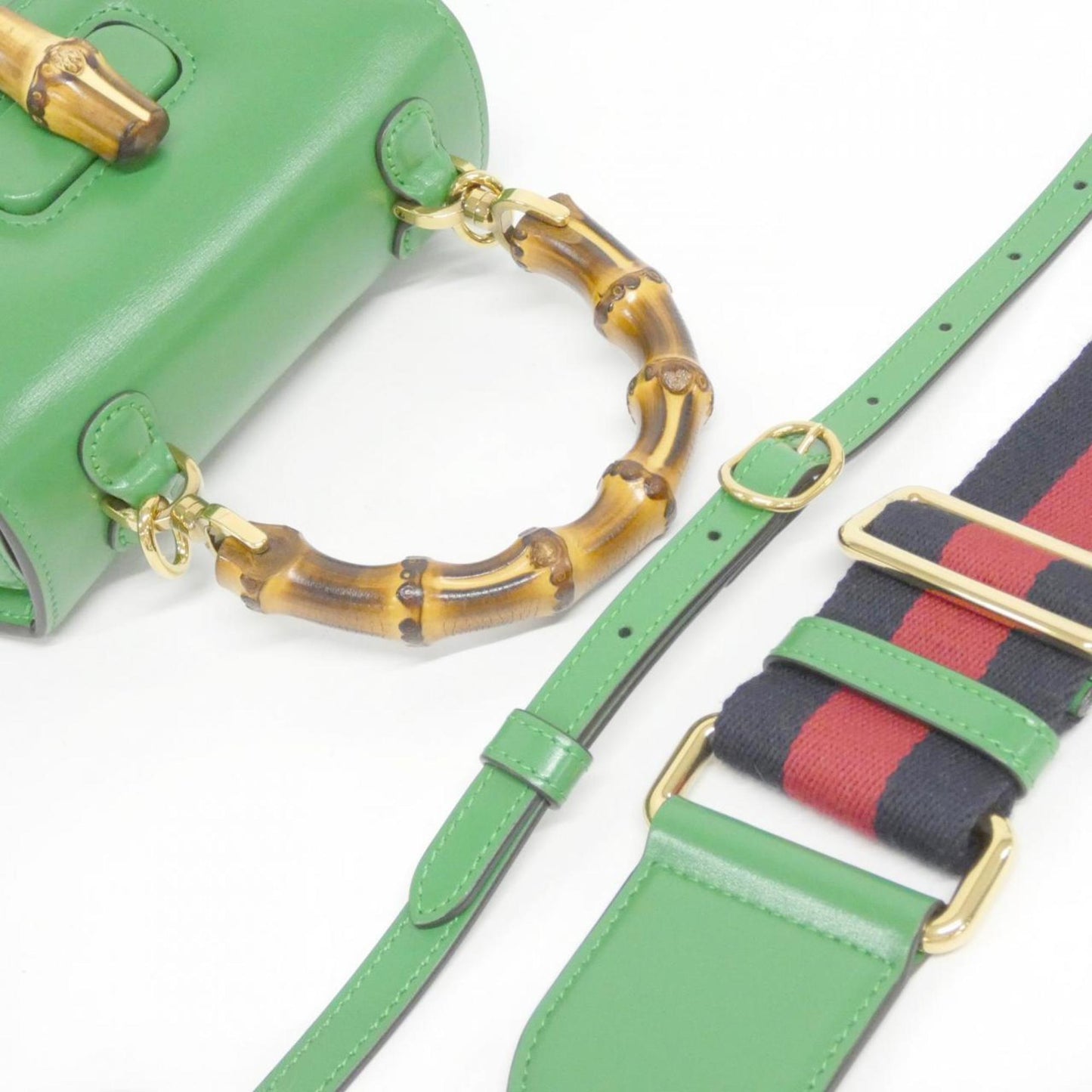 Gucci Green Leather Handbag ( )