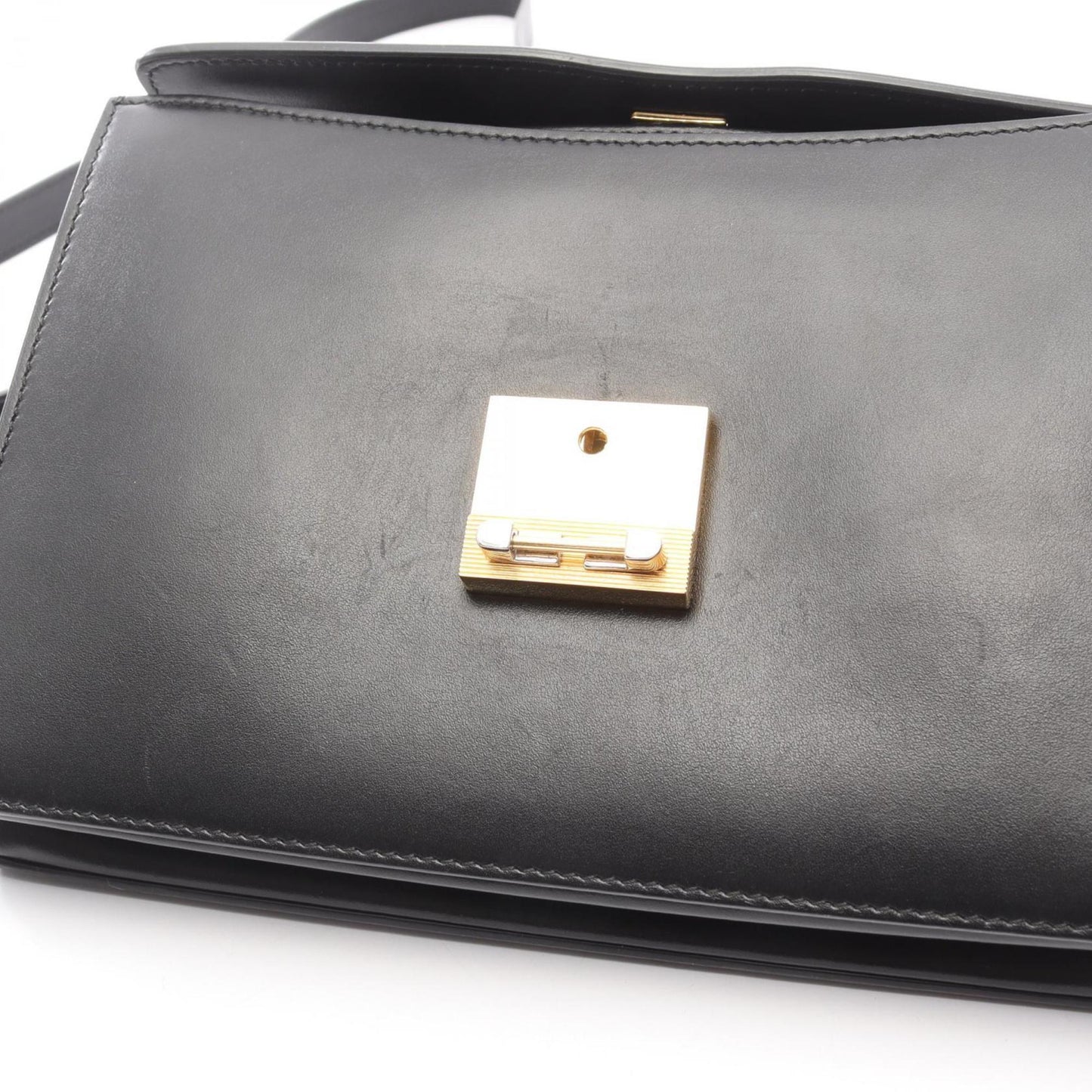 Gucci Black Leather Shoulder Bag ( )