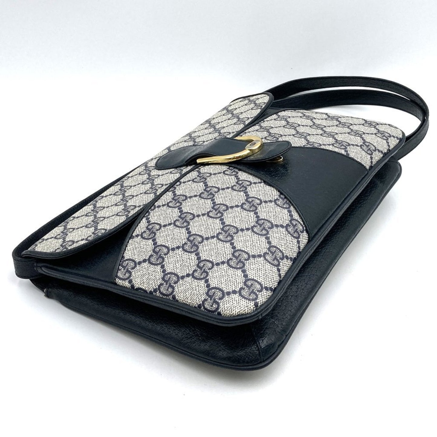 Gucci Navy Gg Supreme Shoulder Bag ( )