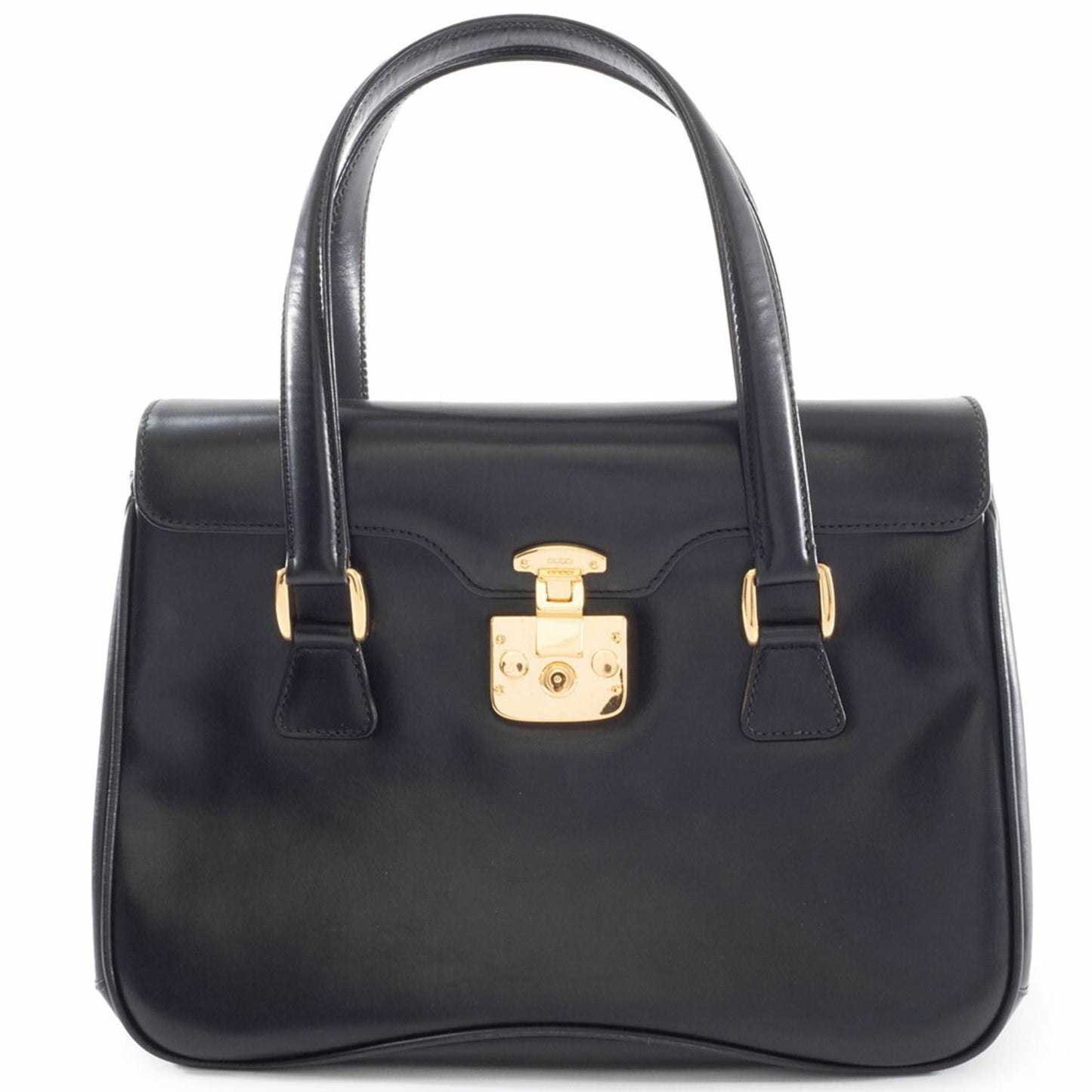 Gucci Black Leather Handbag ( )