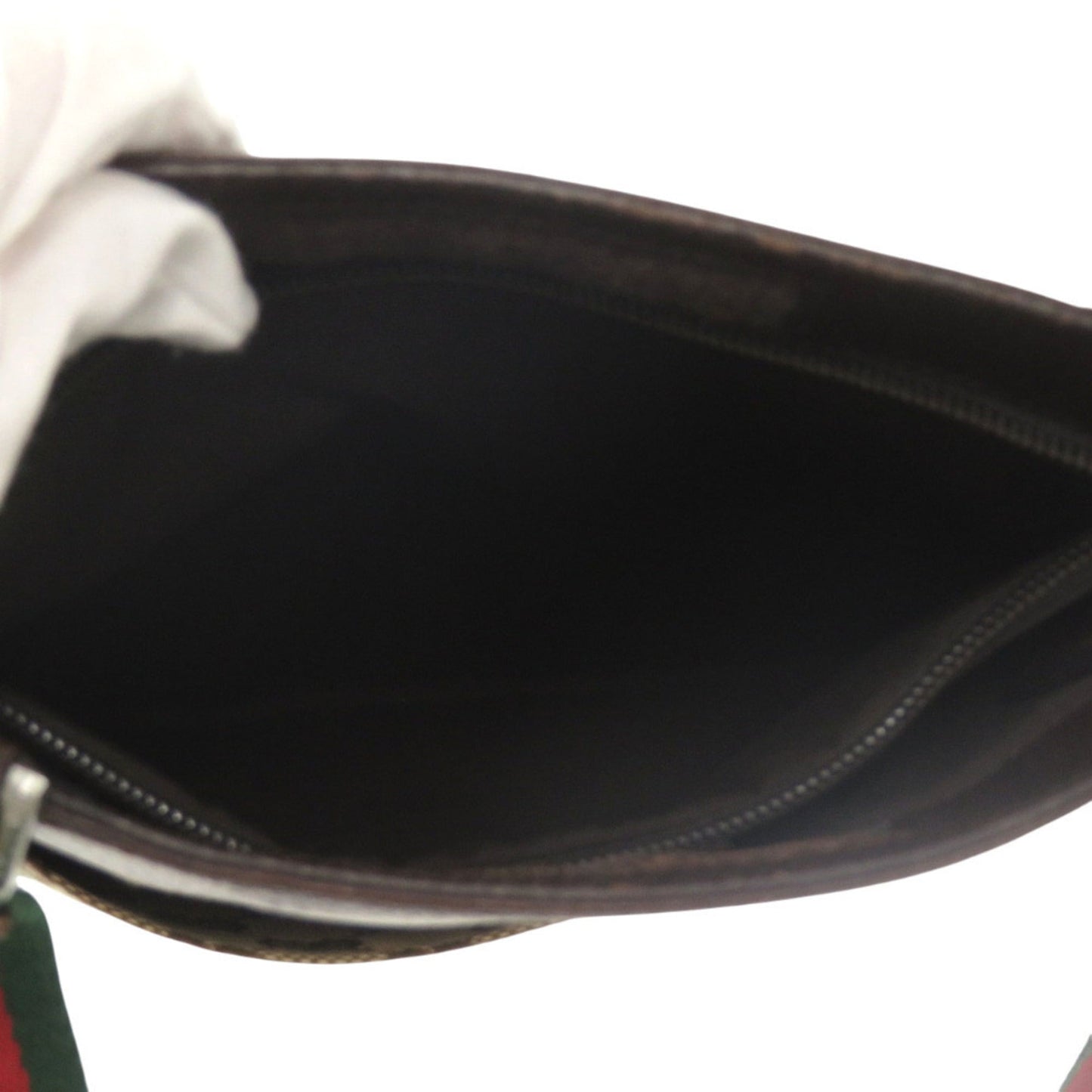 Gucci Brown Green Red Color Gg Canvas Leather Messenger Bag Sling Bag ( )